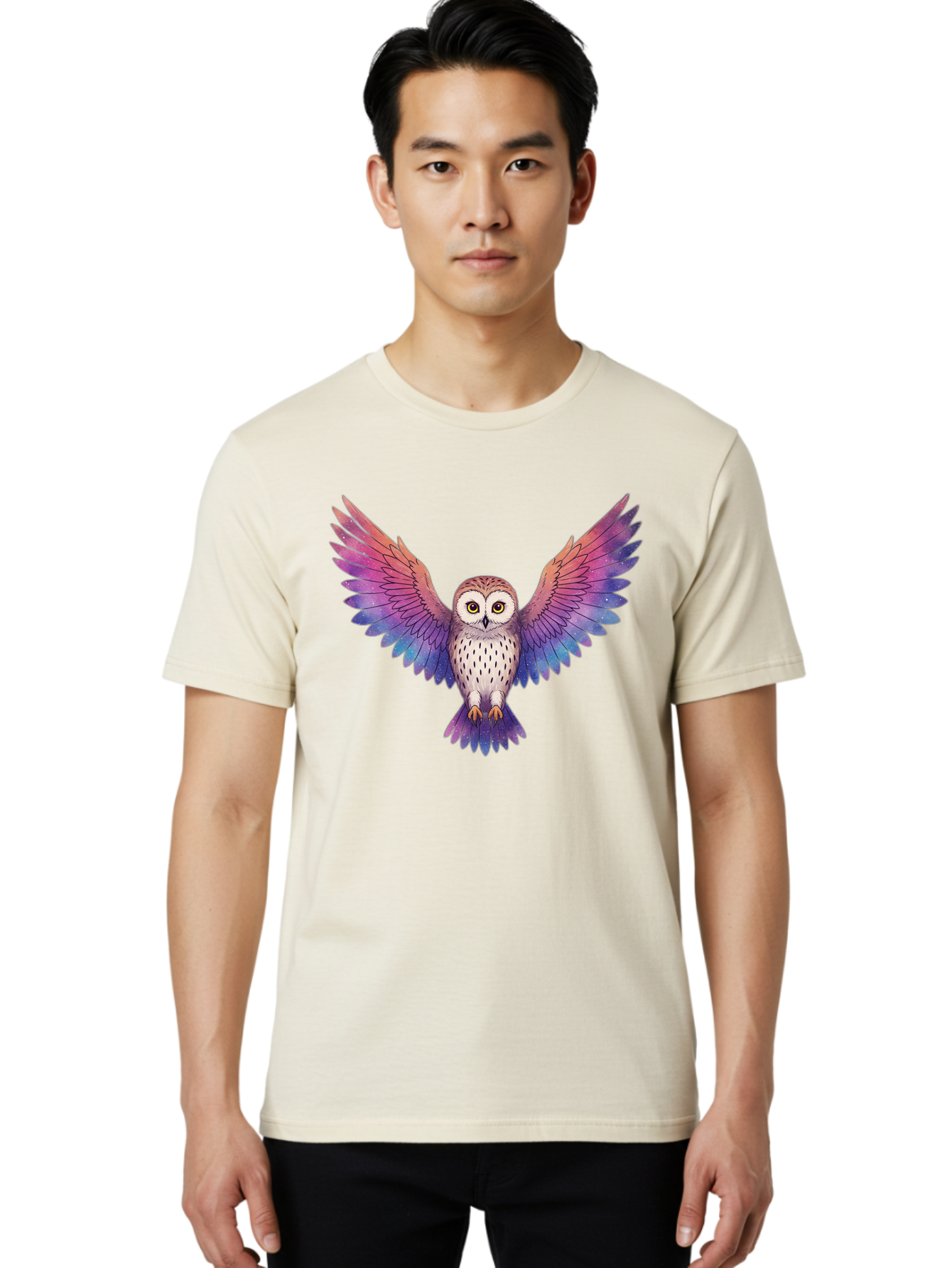 Multicolored-Owl Men'S Graphic Tee, 100% Cotton, Comfortable Casual Summer Wear, Machine Washable, Vintage Camera, Old Camera, Antique Camera, Black Camera, Classic Photography, Photography Equipment, Nostalgic Device, Film Camera, Camera Art Bak915