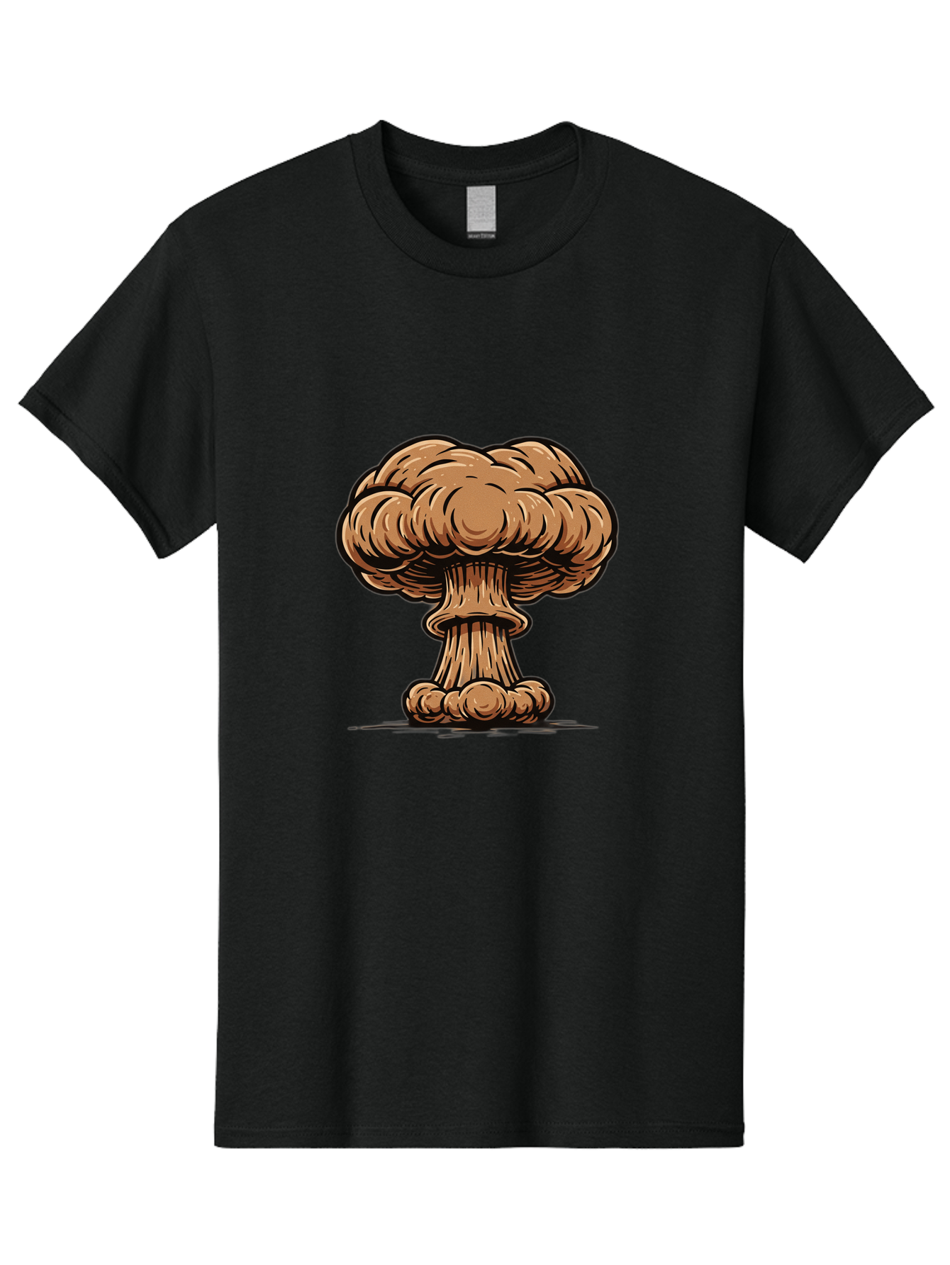 Mushroom-Cloud Men'S Graphic Tee, 100% Cotton, Comfortable Casual Summer Wear, Machine Washable, Vintage Camera, Old Camera, Antique Camera, Black Camera, Classic Photography, Photography Equipment, Nostalgic Device, Film Camera, Camera Art Bak917