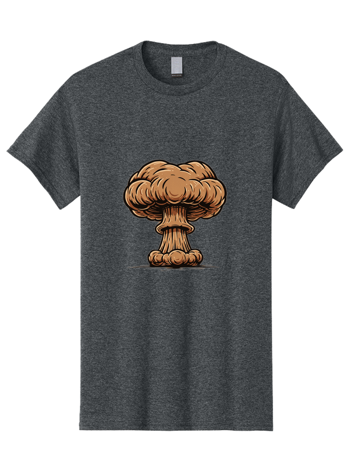 Mushroom-Cloud Men'S Graphic Tee, 100% Cotton, Comfortable Casual Summer Wear, Machine Washable, Vintage Camera, Old Camera, Antique Camera, Black Camera, Classic Photography, Photography Equipment, Nostalgic Device, Film Camera, Camera Art Bak917