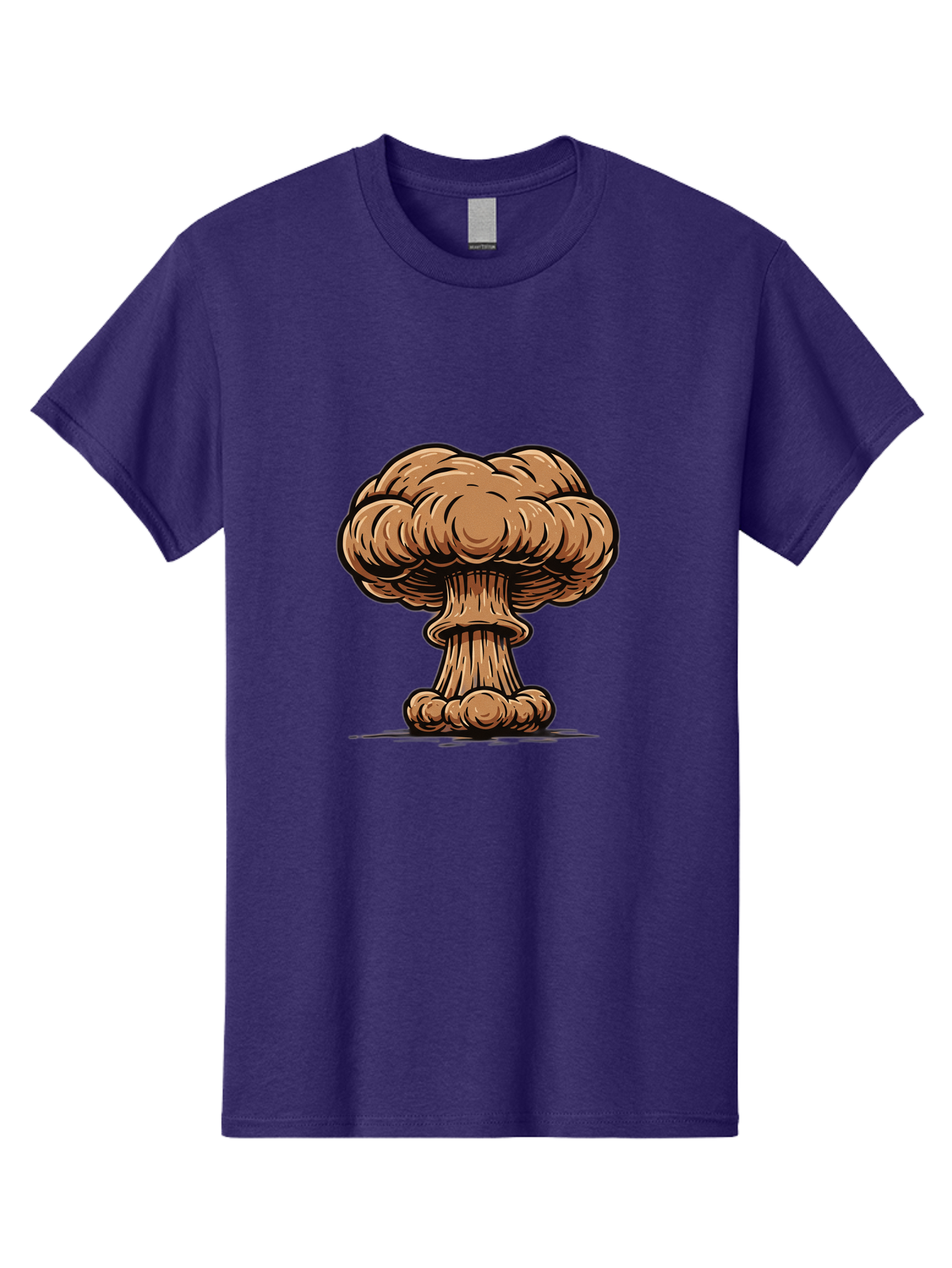 Mushroom-Cloud Men'S Graphic Tee, 100% Cotton, Comfortable Casual Summer Wear, Machine Washable, Vintage Camera, Old Camera, Antique Camera, Black Camera, Classic Photography, Photography Equipment, Nostalgic Device, Film Camera, Camera Art Bak917
