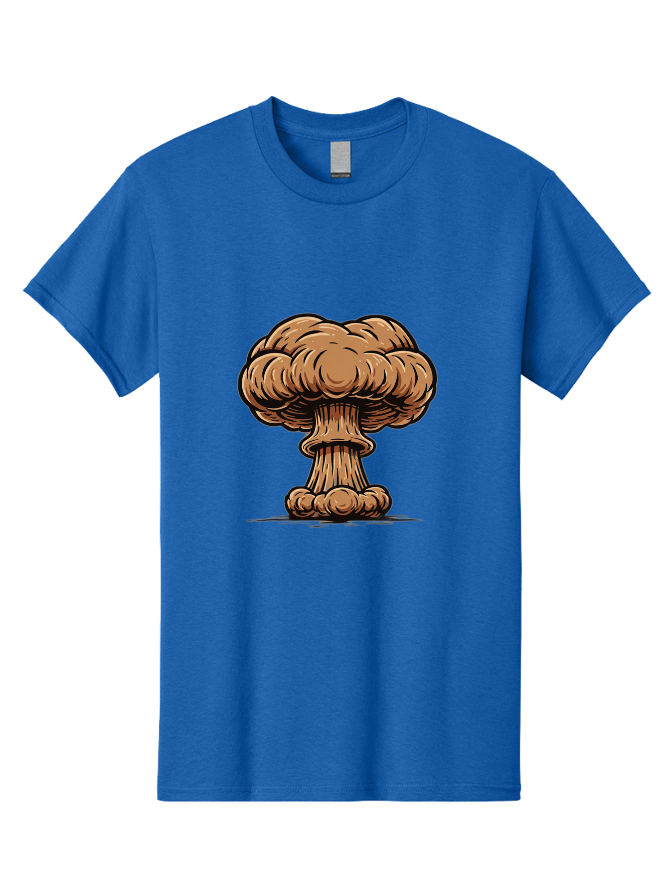 Mushroom-Cloud Men'S Graphic Tee, 100% Cotton, Comfortable Casual Summer Wear, Machine Washable, Vintage Camera, Old Camera, Antique Camera, Black Camera, Classic Photography, Photography Equipment, Nostalgic Device, Film Camera, Camera Art Bak917