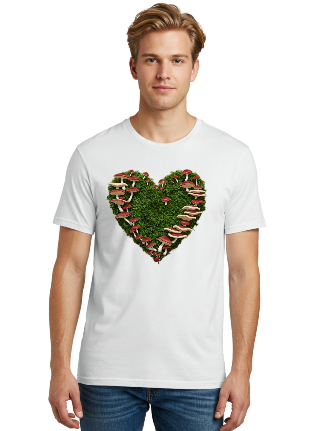 Mushroom-Heart Men'S Graphic Tee, 100% Cotton, Comfortable Casual Summer Wear, Machine Washable, Vintage Camera, Old Camera, Antique Camera, Black Camera, Classic Photography, Photography Equipment, Nostalgic Device, Film Camera, Camera Art Bak918