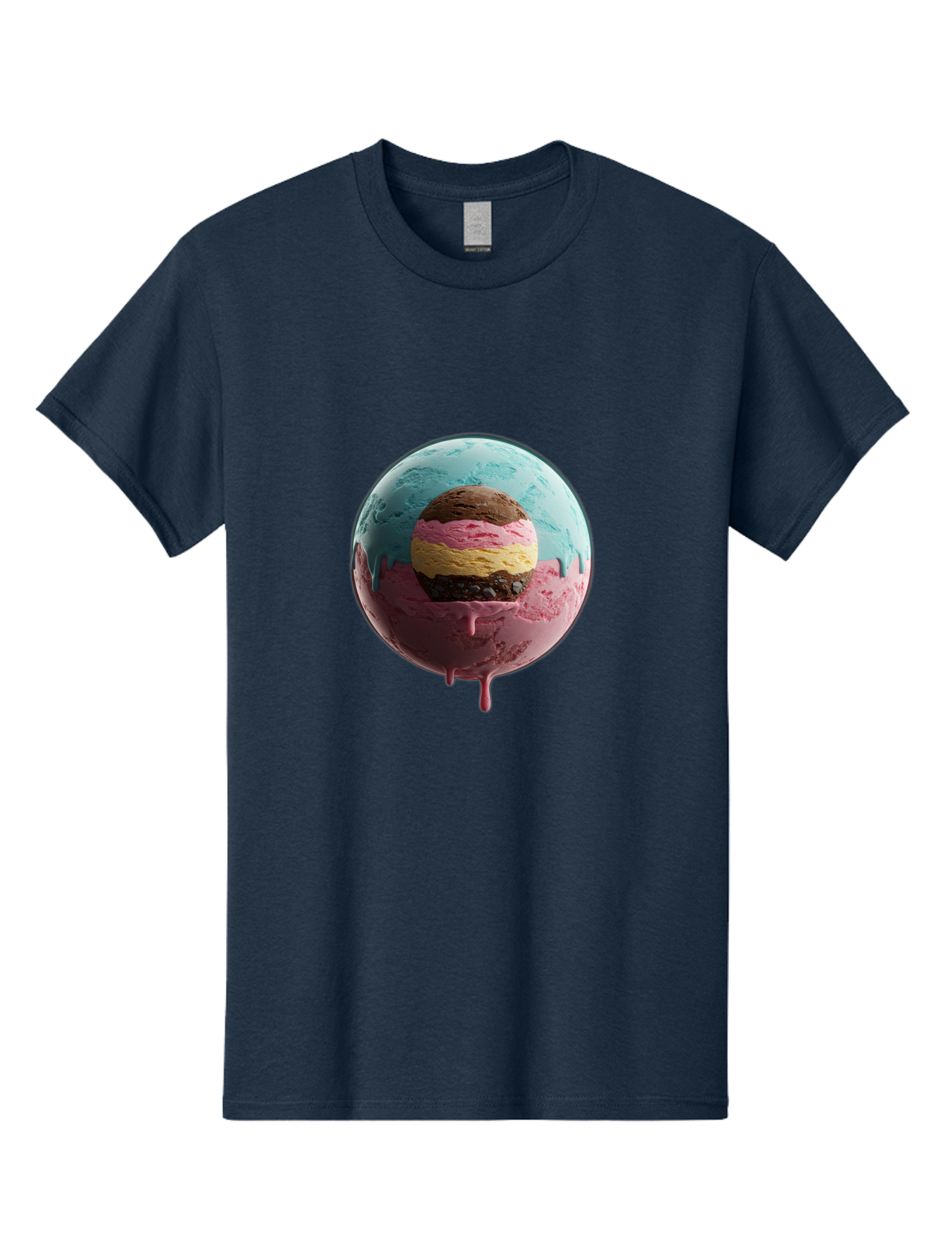 Neapolitan-Ice-Cream-Globe Men'S Graphic Tee, 100% Cotton, Comfortable Casual Summer Wear, Machine Washable, Vintage Camera, Old Camera, Antique Camera, Black Camera, Classic Photography, Photography Equipment, Nostalgic Device, Film Camera, Bak936