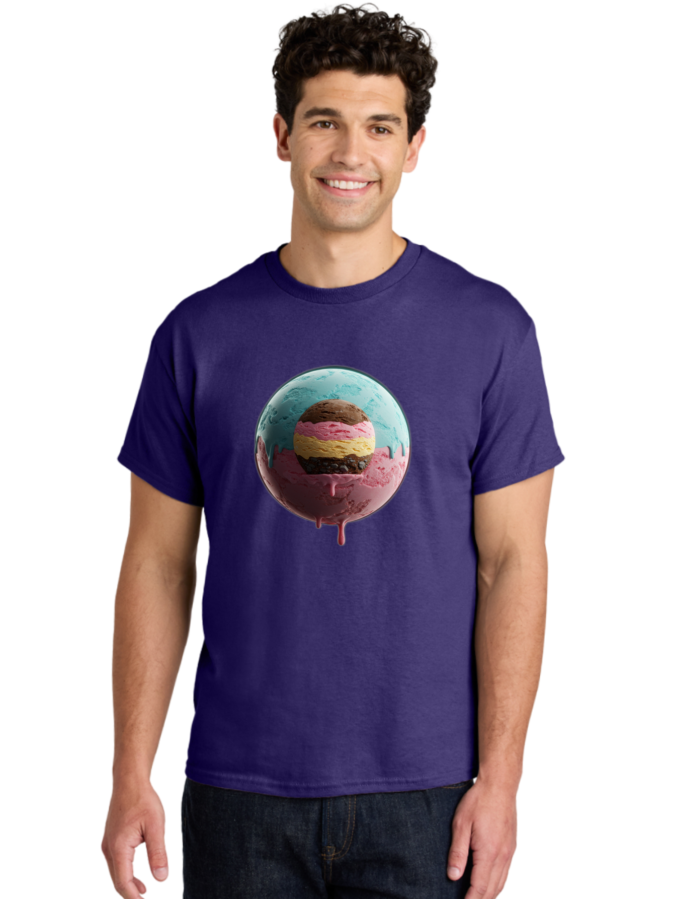 Neapolitan-Ice-Cream-Globe Men'S Graphic Tee, 100% Cotton, Comfortable Casual Summer Wear, Machine Washable, Vintage Camera, Old Camera, Antique Camera, Black Camera, Classic Photography, Photography Equipment, Nostalgic Device, Film Camera, Bak936