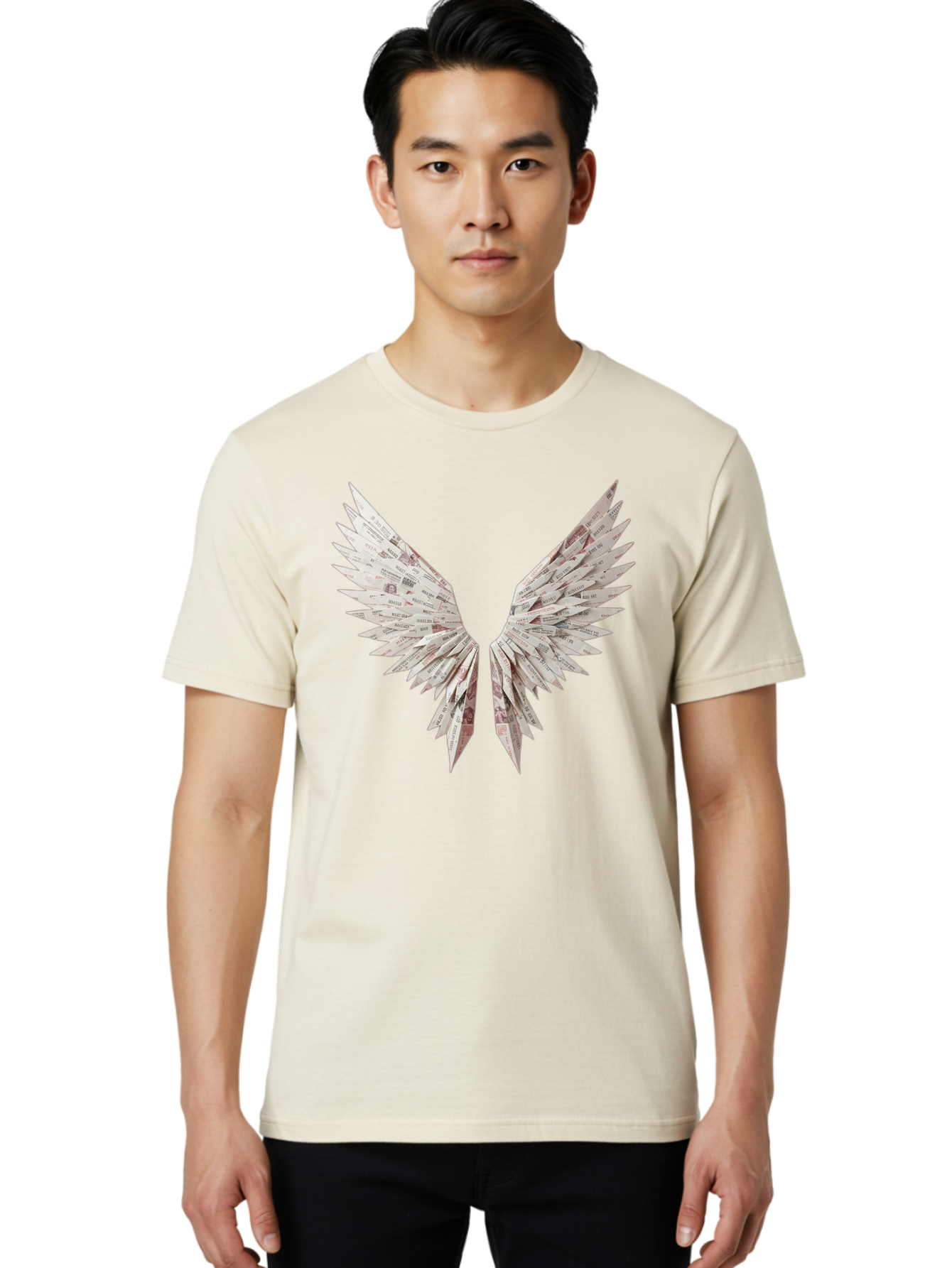 Newspaper-Wings Men'S Graphic Tee, 100% Cotton, Comfortable Casual Summer Wear, Machine Washable, Vintage Camera, Old Camera, Antique Camera, Black Camera, Classic Photography, Photography Equipment, Nostalgic Device, Film Camera, Camera Art Bak945