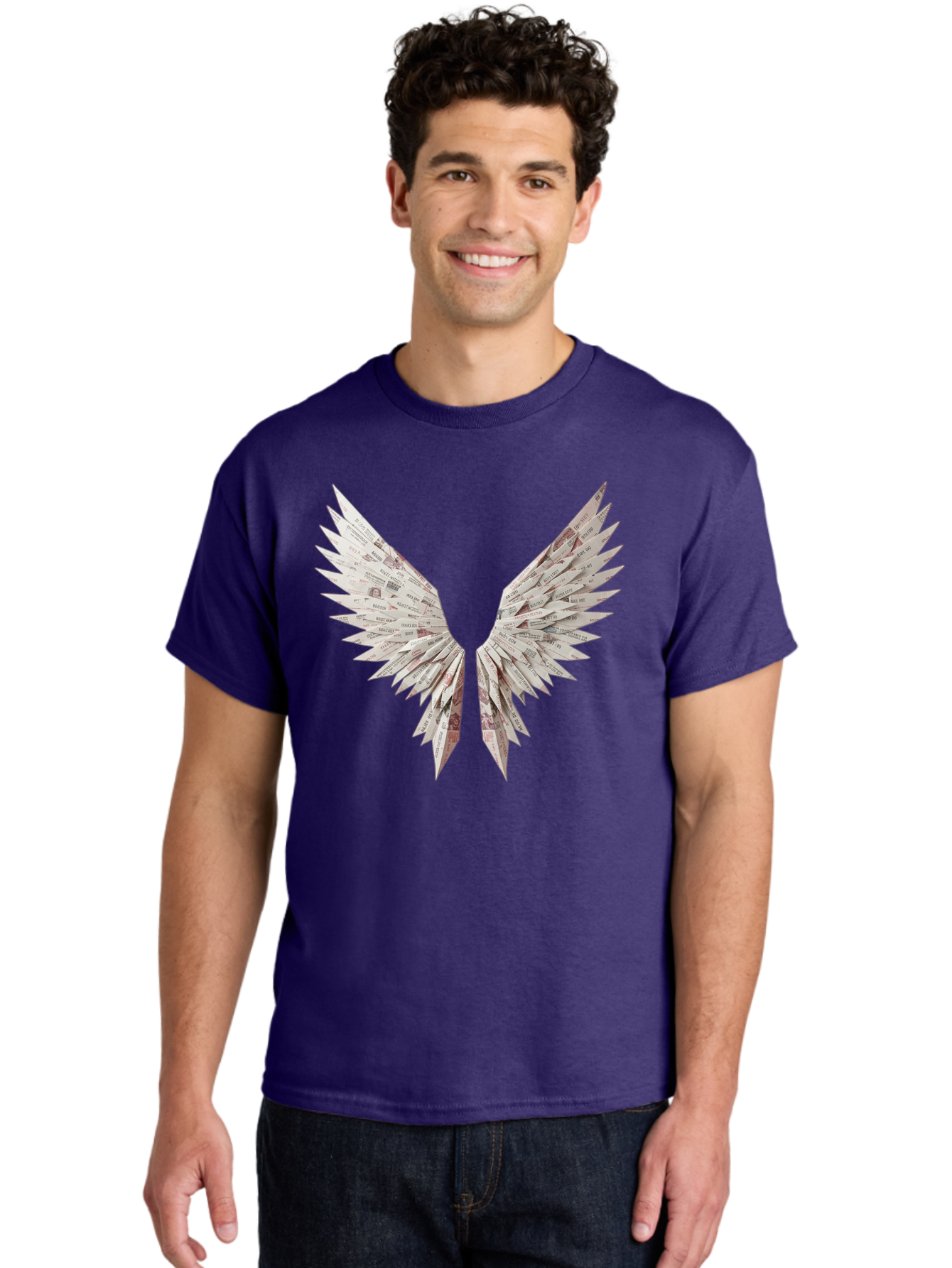 Newspaper-Wings Men'S Graphic Tee, 100% Cotton, Comfortable Casual Summer Wear, Machine Washable, Vintage Camera, Old Camera, Antique Camera, Black Camera, Classic Photography, Photography Equipment, Nostalgic Device, Film Camera, Camera Art Bak945