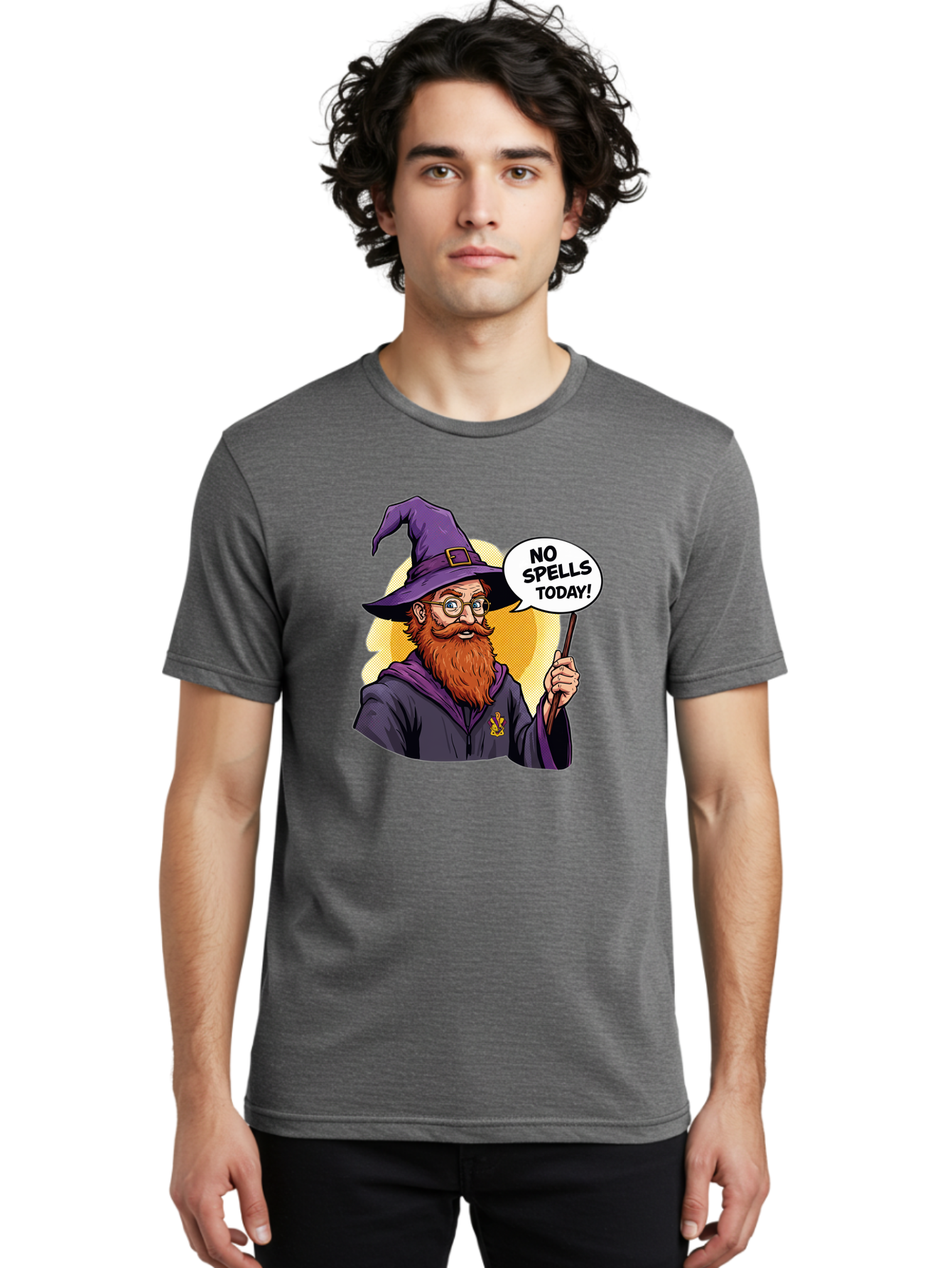 No-Spells-Today-3 Men'S Graphic Tee, 100% Cotton, Comfortable Casual Summer Wear, Machine Washable, Vintage Camera, Old Camera, Antique Camera, Black Camera, Classic Photography, Photography Equipment, Nostalgic Device, Film Camera, Camera Art Bak950