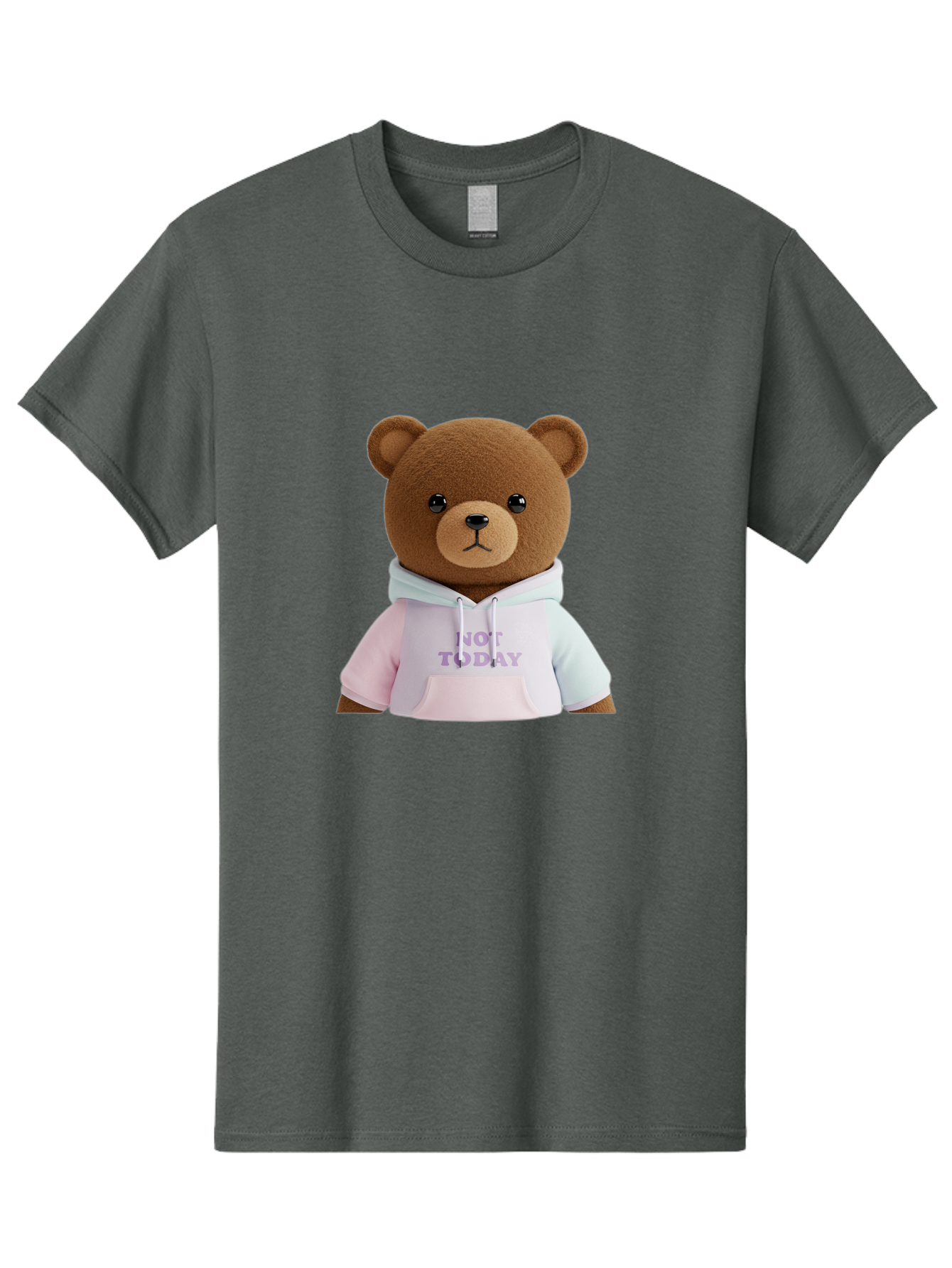 Not-Today-Teddy-Bear Men'S Graphic Tee, 100% Cotton, Comfortable Casual Summer Wear, Machine Washable, Vintage Camera, Old Camera, Antique Camera, Black Camera, Classic Photography, Photography Equipment, Nostalgic Device, Film Camera, Bak973