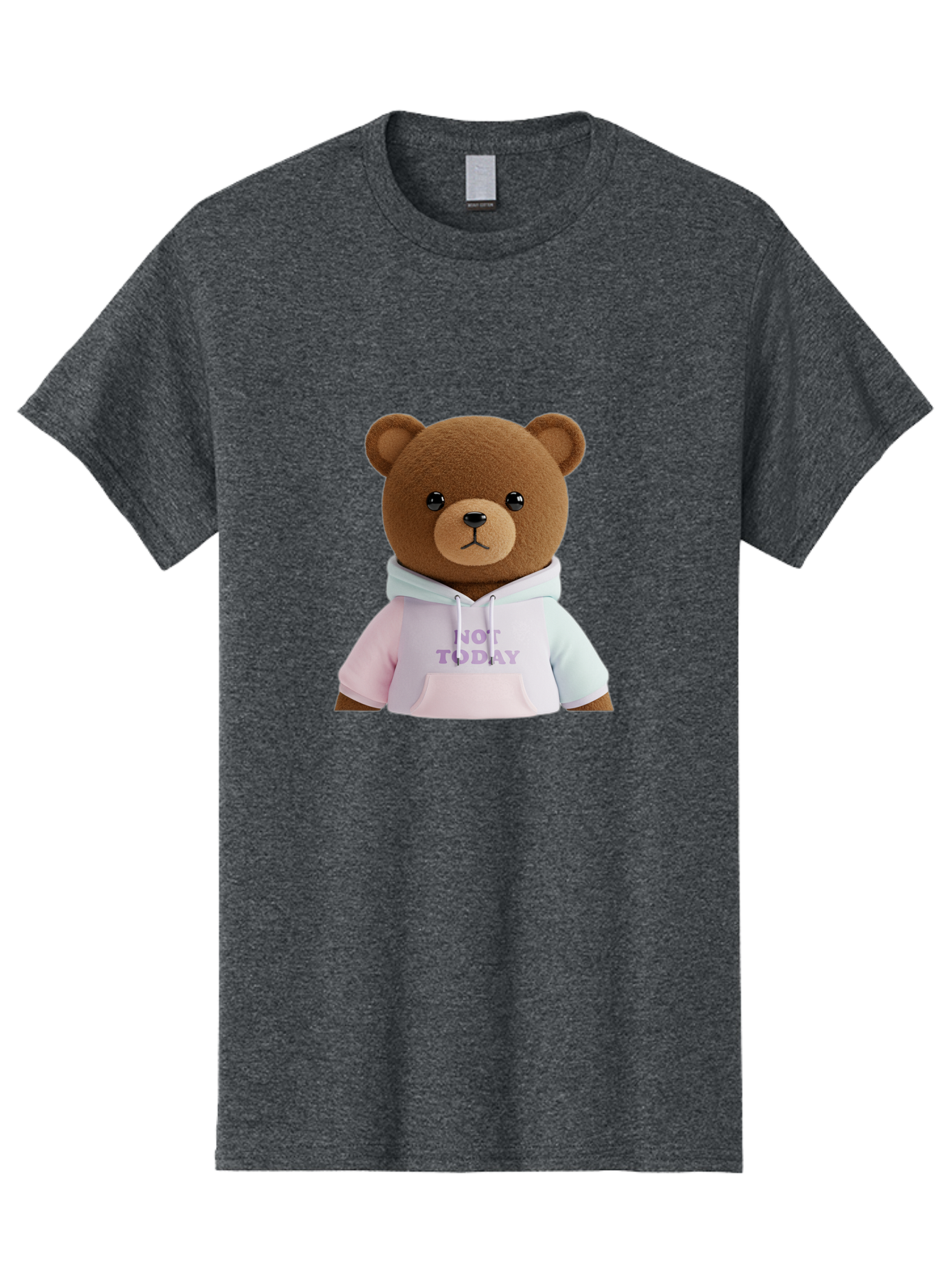 Not-Today-Teddy-Bear Men'S Graphic Tee, 100% Cotton, Comfortable Casual Summer Wear, Machine Washable, Vintage Camera, Old Camera, Antique Camera, Black Camera, Classic Photography, Photography Equipment, Nostalgic Device, Film Camera, Bak973