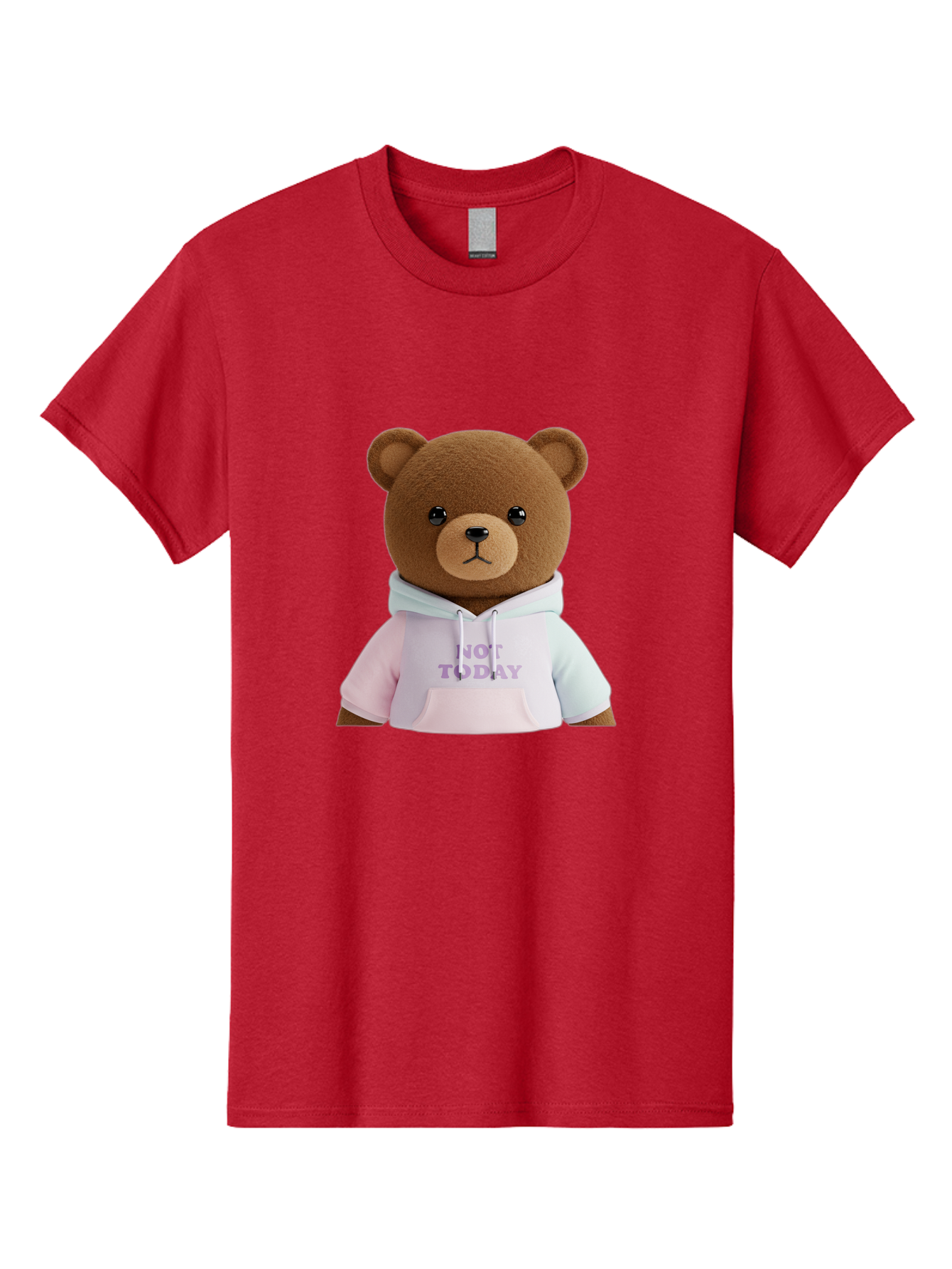 Not-Today-Teddy-Bear Men'S Graphic Tee, 100% Cotton, Comfortable Casual Summer Wear, Machine Washable, Vintage Camera, Old Camera, Antique Camera, Black Camera, Classic Photography, Photography Equipment, Nostalgic Device, Film Camera, Bak973