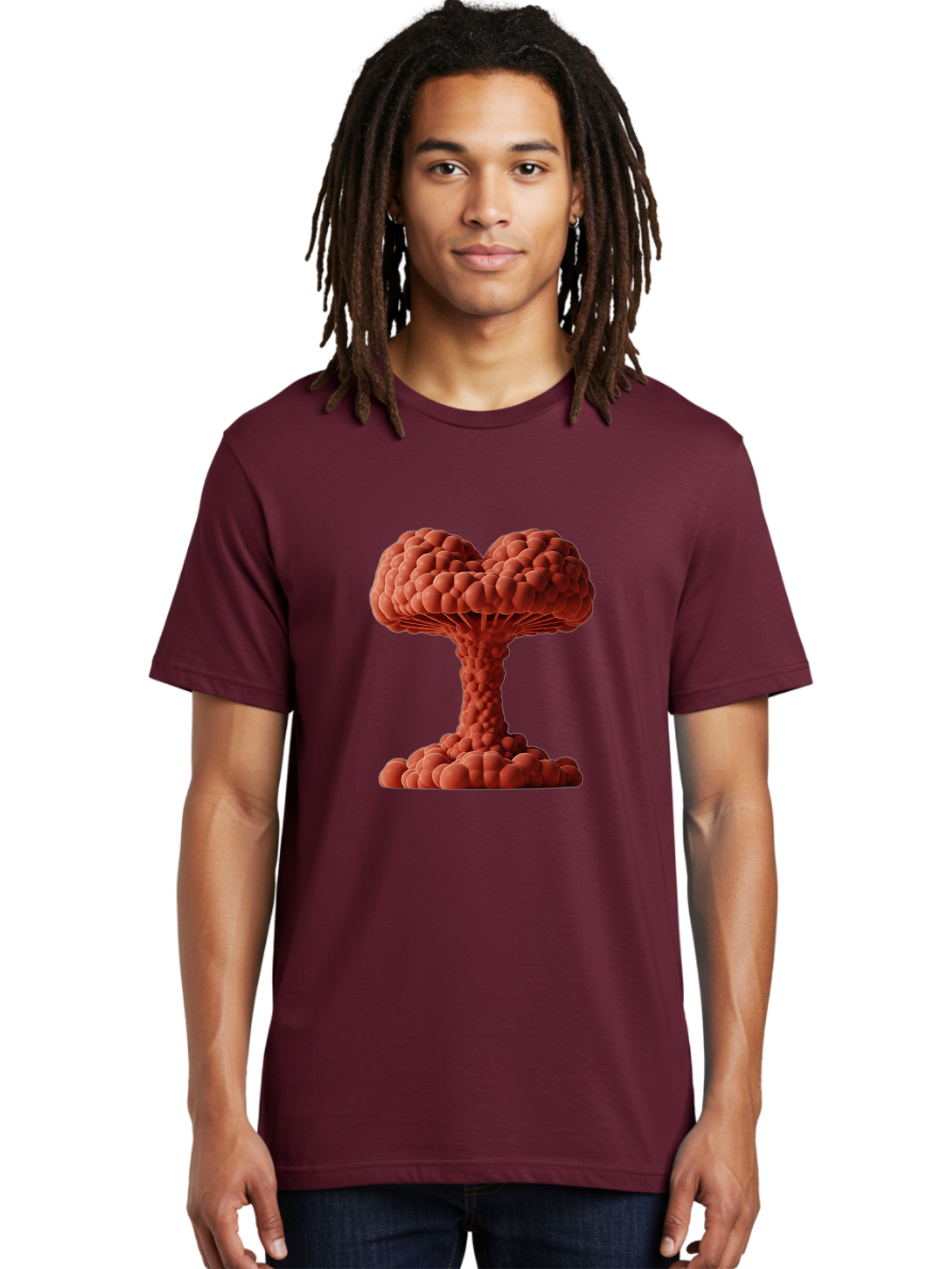 Nuclear-Explosion-2 Men'S Graphic Tee, 100% Cotton, Comfortable Casual Summer Wear, Machine Washable, Vintage Camera, Old Camera, Antique Camera, Black Camera, Classic Photography, Photography Equipment, Nostalgic Device, Film Camera, Bak977