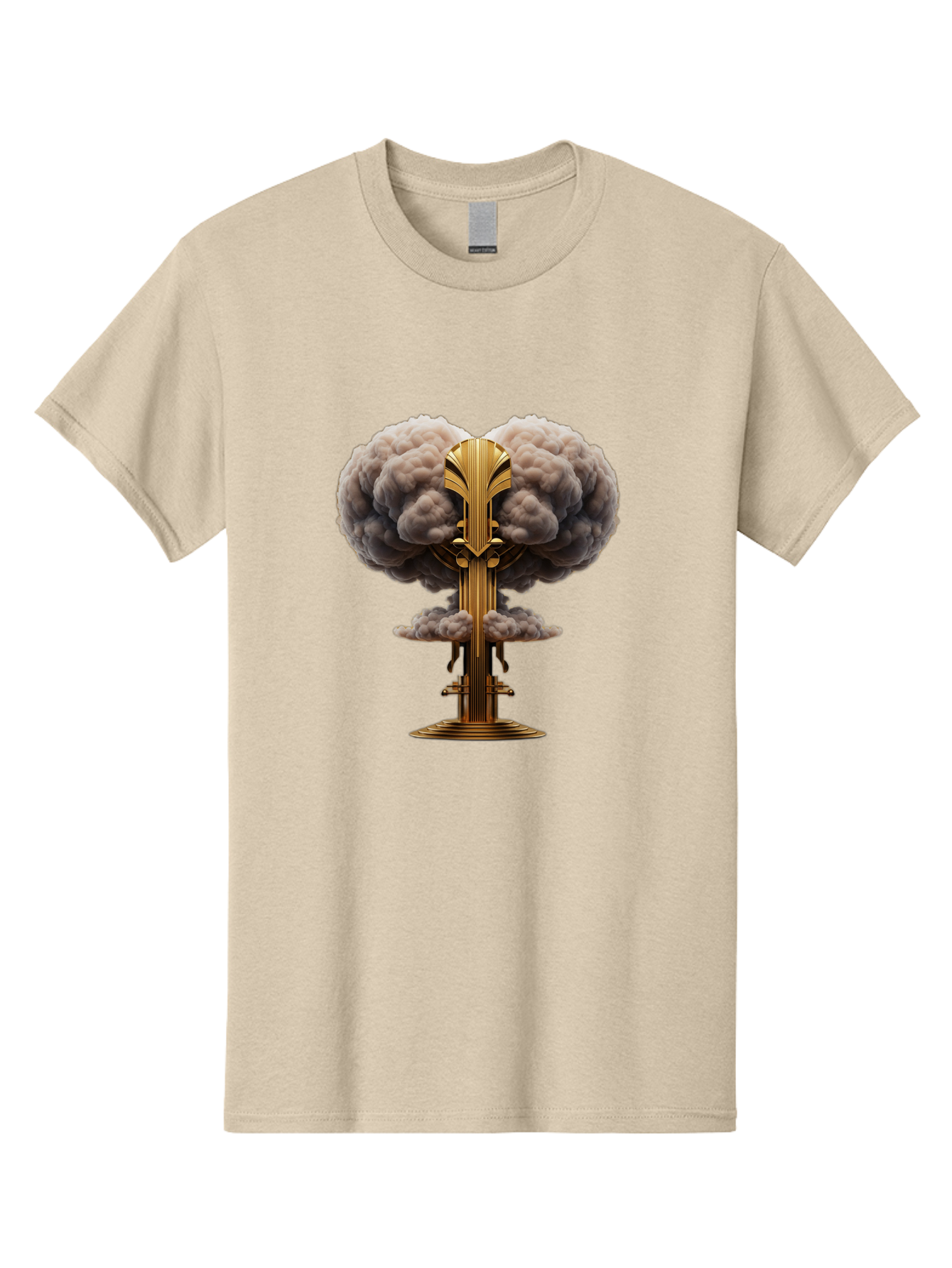 Nuclear-Explosion-Mushroom-Cloud Men'S Graphic Tee, 100% Cotton, Comfortable Casual Summer Wear, Machine Washable, Vintage Camera, Old Camera, Antique Camera, Black Camera, Classic Photography, Photography Equipment, Nostalgic Device, Bak980