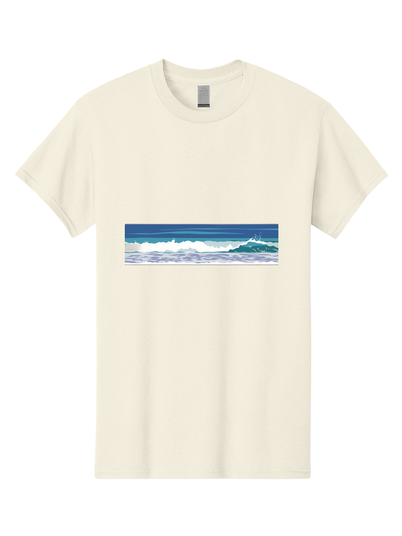 Ocean-Waves-1 Men'S Graphic Tee, 100% Cotton, Comfortable Casual Summer Wear, Machine Washable, Vintage Camera, Old Camera, Antique Camera, Black Camera, Classic Photography, Photography Equipment, Nostalgic Device, Film Camera, Camera Art Bak986