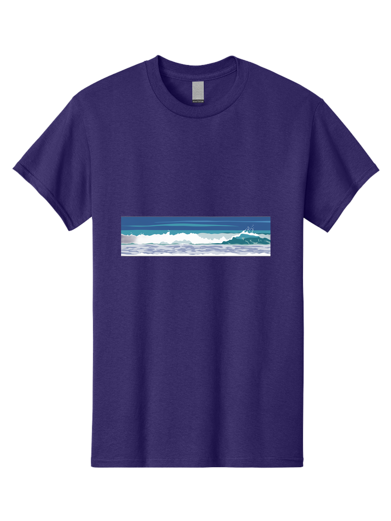 Ocean-Waves-1 Men'S Graphic Tee, 100% Cotton, Comfortable Casual Summer Wear, Machine Washable, Vintage Camera, Old Camera, Antique Camera, Black Camera, Classic Photography, Photography Equipment, Nostalgic Device, Film Camera, Camera Art Bak986
