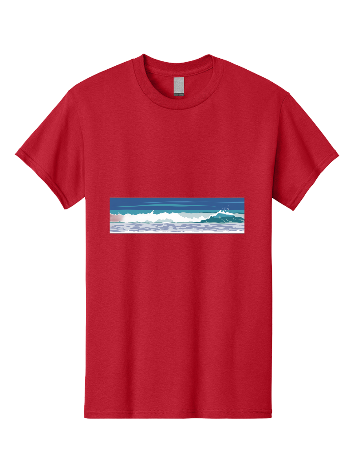 Ocean-Waves-1 Men'S Graphic Tee, 100% Cotton, Comfortable Casual Summer Wear, Machine Washable, Vintage Camera, Old Camera, Antique Camera, Black Camera, Classic Photography, Photography Equipment, Nostalgic Device, Film Camera, Camera Art Bak986