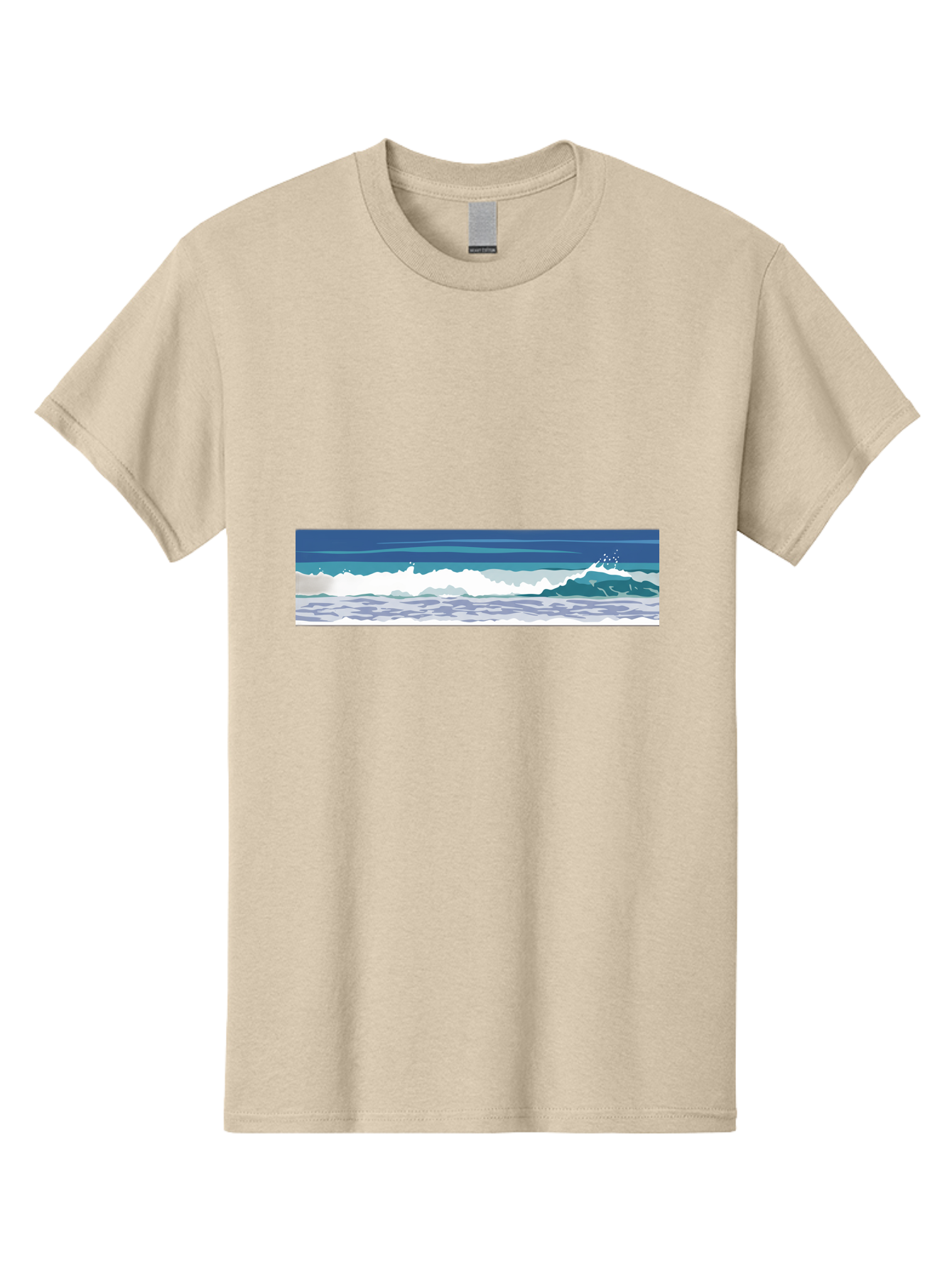 Ocean-Waves-1 Men'S Graphic Tee, 100% Cotton, Comfortable Casual Summer Wear, Machine Washable, Vintage Camera, Old Camera, Antique Camera, Black Camera, Classic Photography, Photography Equipment, Nostalgic Device, Film Camera, Camera Art Bak986
