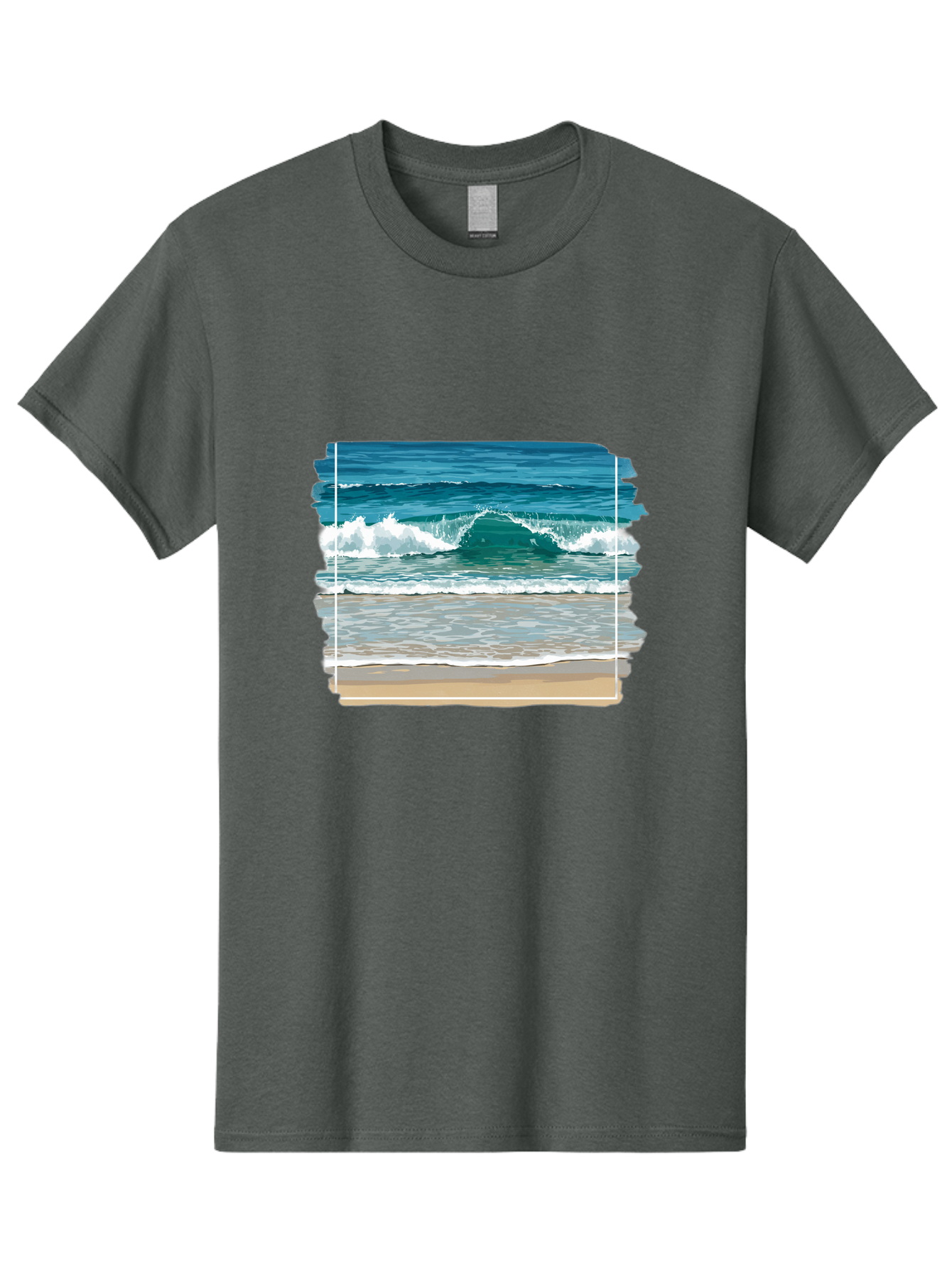 Ocean-Waves-2 Men'S Graphic Tee, 100% Cotton, Comfortable Casual Summer Wear, Machine Washable, Vintage Camera, Old Camera, Antique Camera, Black Camera, Classic Photography, Photography Equipment, Nostalgic Device, Film Camera, Camera Art Bak987