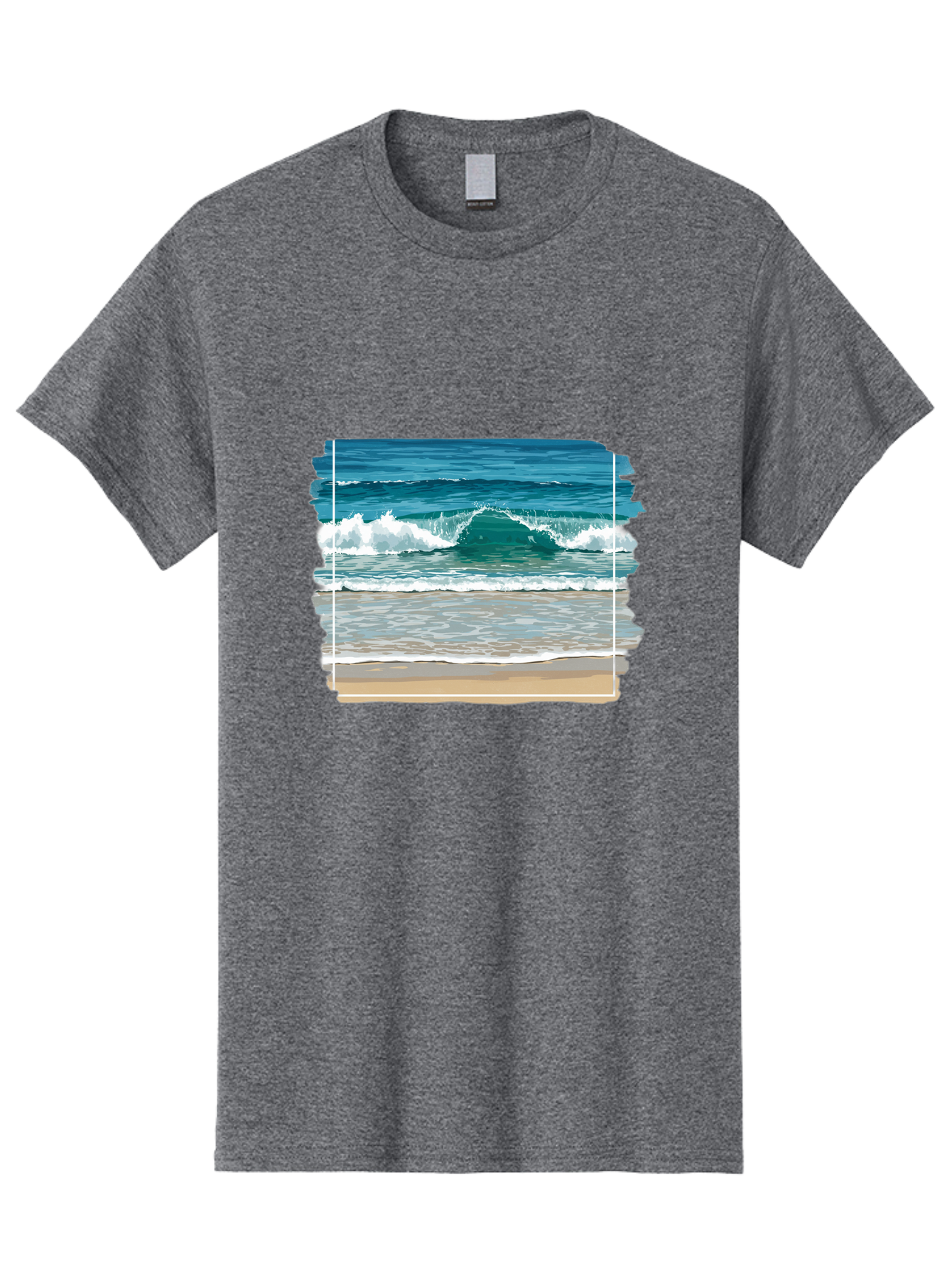 Ocean-Waves-2 Men'S Graphic Tee, 100% Cotton, Comfortable Casual Summer Wear, Machine Washable, Vintage Camera, Old Camera, Antique Camera, Black Camera, Classic Photography, Photography Equipment, Nostalgic Device, Film Camera, Camera Art Bak987