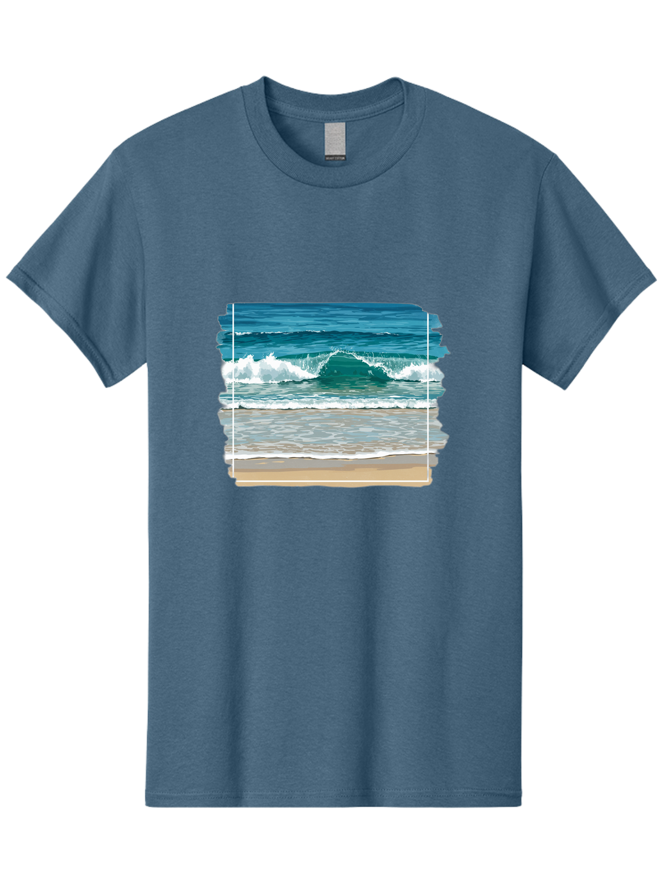 Ocean-Waves-2 Men'S Graphic Tee, 100% Cotton, Comfortable Casual Summer Wear, Machine Washable, Vintage Camera, Old Camera, Antique Camera, Black Camera, Classic Photography, Photography Equipment, Nostalgic Device, Film Camera, Camera Art Bak987