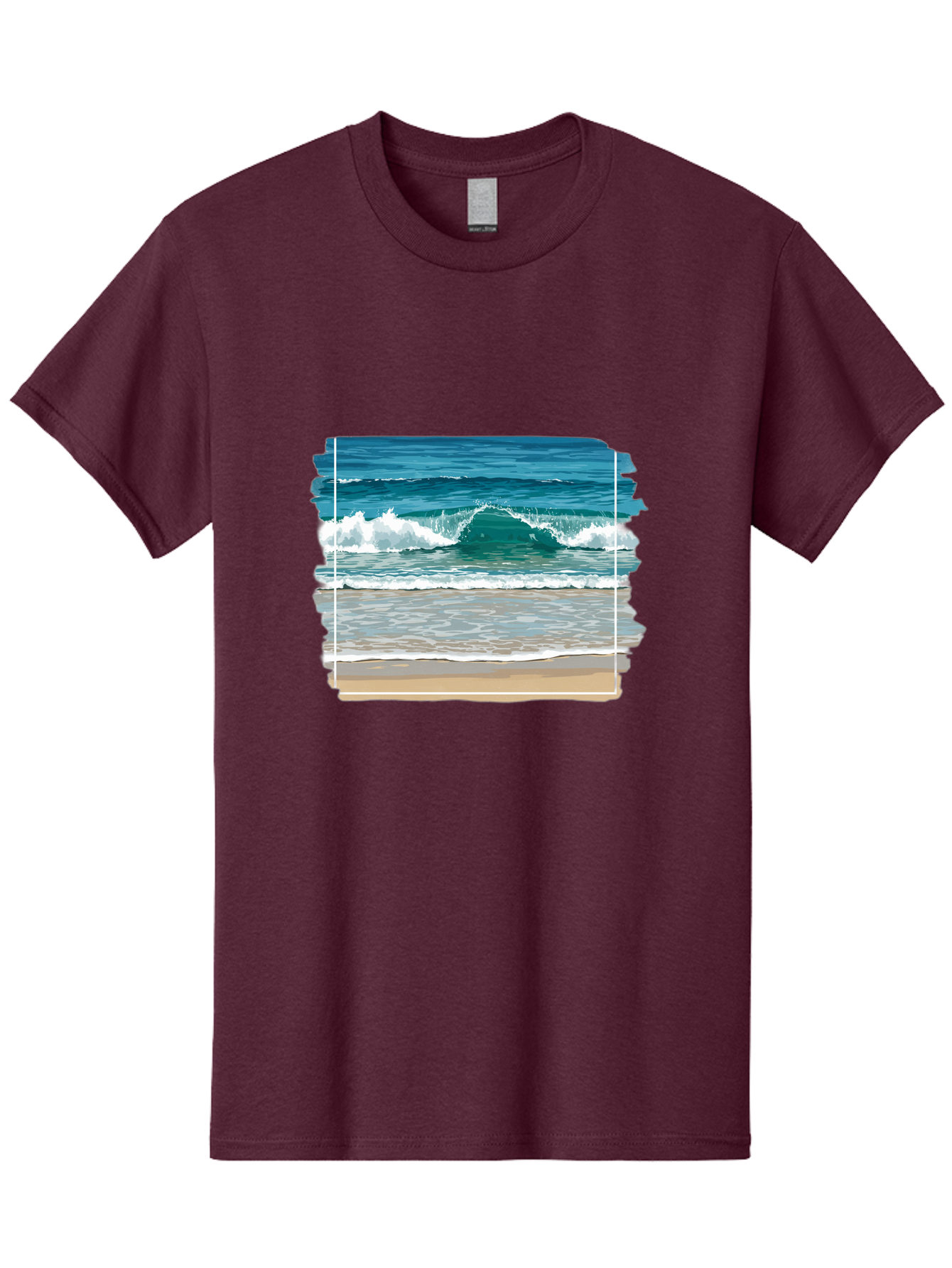 Ocean-Waves-2 Men'S Graphic Tee, 100% Cotton, Comfortable Casual Summer Wear, Machine Washable, Vintage Camera, Old Camera, Antique Camera, Black Camera, Classic Photography, Photography Equipment, Nostalgic Device, Film Camera, Camera Art Bak987