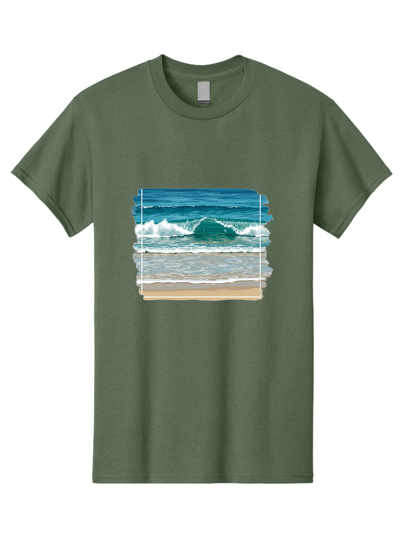 Ocean-Waves-2 Men'S Graphic Tee, 100% Cotton, Comfortable Casual Summer Wear, Machine Washable, Vintage Camera, Old Camera, Antique Camera, Black Camera, Classic Photography, Photography Equipment, Nostalgic Device, Film Camera, Camera Art Bak987