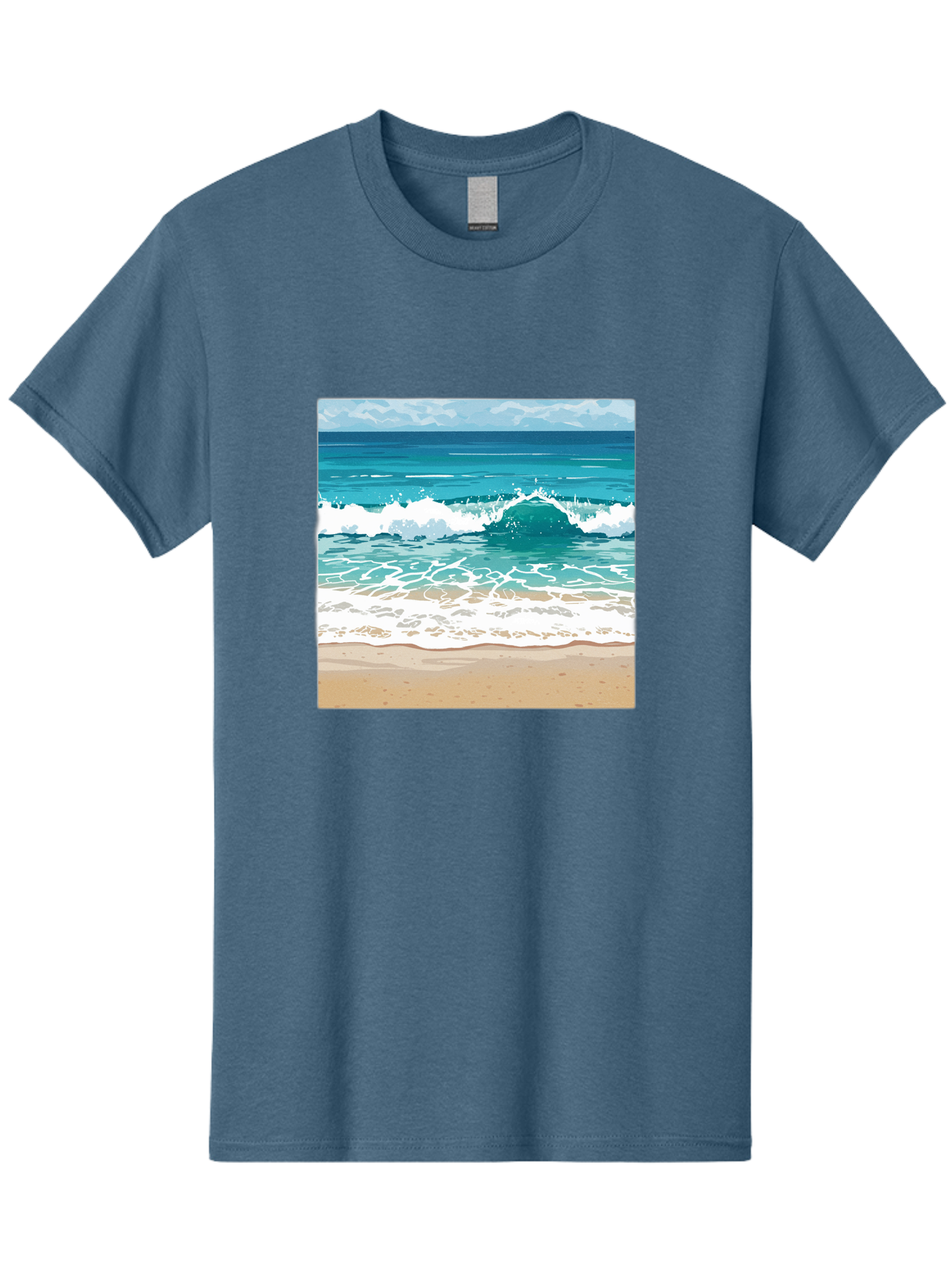 Ocean-Waves Men'S Graphic Tee, 100% Cotton, Comfortable Casual Summer Wear, Machine Washable, Vintage Camera, Old Camera, Antique Camera, Black Camera, Classic Photography, Photography Equipment, Nostalgic Device, Film Camera, Camera Art Bak988