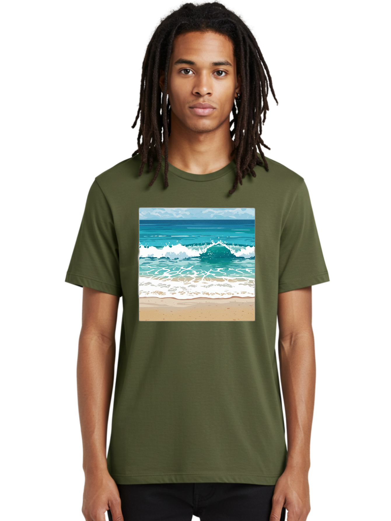 Ocean-Waves Men'S Graphic Tee, 100% Cotton, Comfortable Casual Summer Wear, Machine Washable, Vintage Camera, Old Camera, Antique Camera, Black Camera, Classic Photography, Photography Equipment, Nostalgic Device, Film Camera, Camera Art Bak988