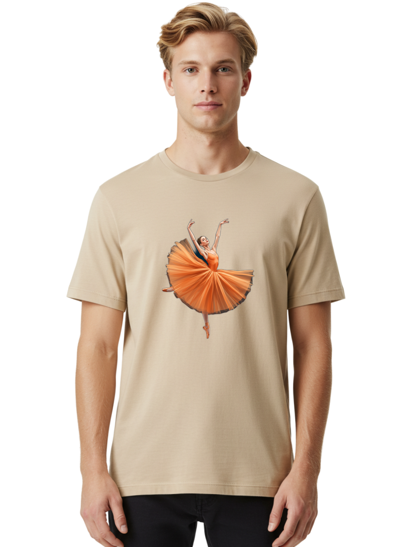 Orange-Ballerina Men'S Graphic Tee, 100% Cotton, Comfortable Casual Summer Wear, Machine Washable, Vintage Camera, Old Camera, Antique Camera, Black Camera, Classic Photography, Photography Equipment, Nostalgic Device, Film Camera, Camera Art Bal001