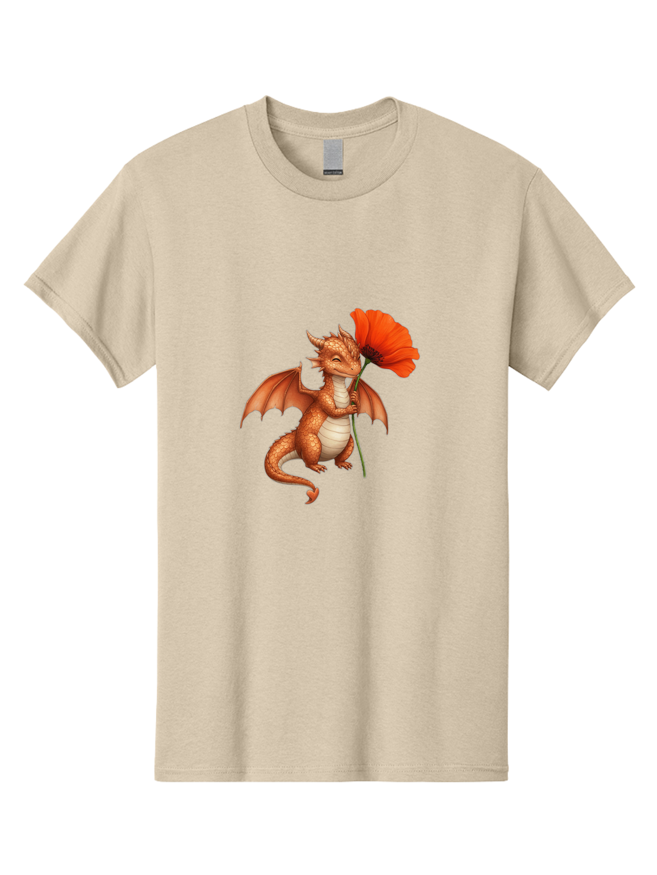 Orange-Dragon-With-Poppy Men'S Graphic Tee, 100% Cotton, Comfortable Casual Summer Wear, Machine Washable, Vintage Camera, Old Camera, Antique Camera, Black Camera, Classic Photography, Photography Equipment, Nostalgic Device, Film Camera, Bal003