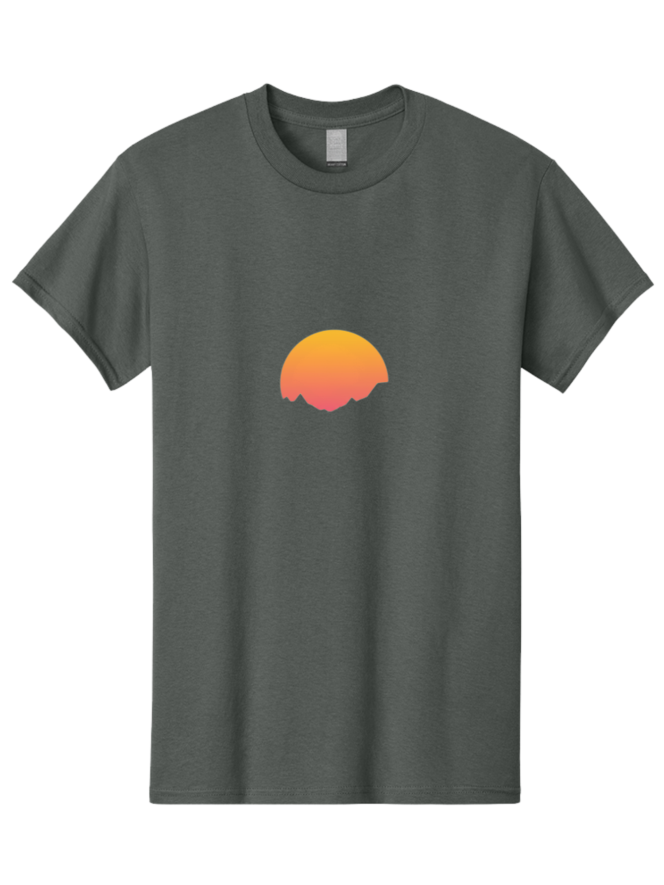 Orange-Gradient-Half-Circle Men'S Graphic Tee, 100% Cotton, Comfortable Casual Summer Wear, Machine Washable, Vintage Camera, Old Camera, Antique Camera, Black Camera, Classic Photography, Photography Equipment, Nostalgic Device, Film Camera, Bal005
