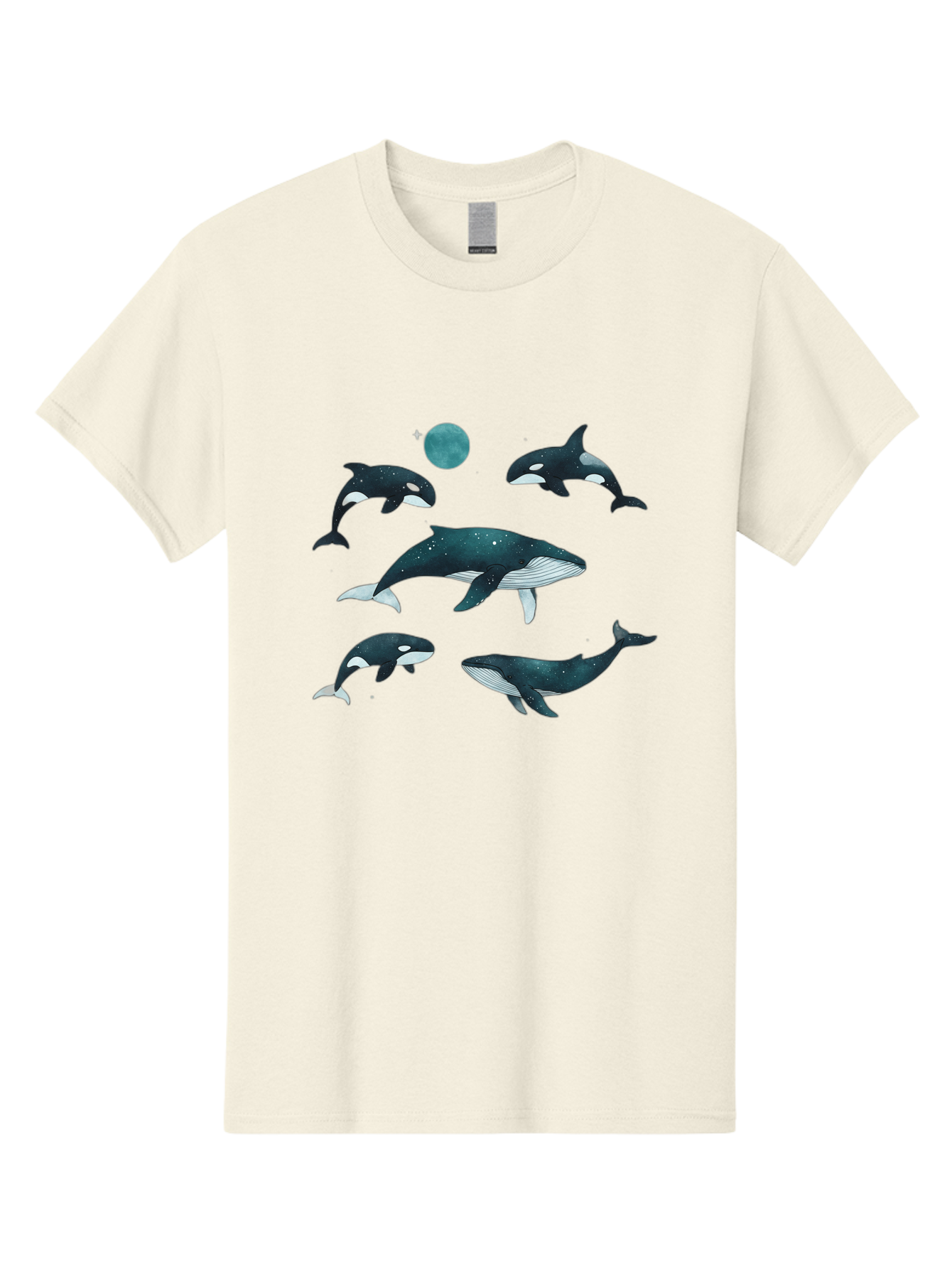 Orcas-Under-Moon Men'S Graphic Tee, 100% Cotton, Comfortable Casual Summer Wear, Machine Washable, Vintage Camera, Old Camera, Antique Camera, Black Camera, Classic Photography, Photography Equipment, Nostalgic Device, Film Camera, Camera Art Bal006