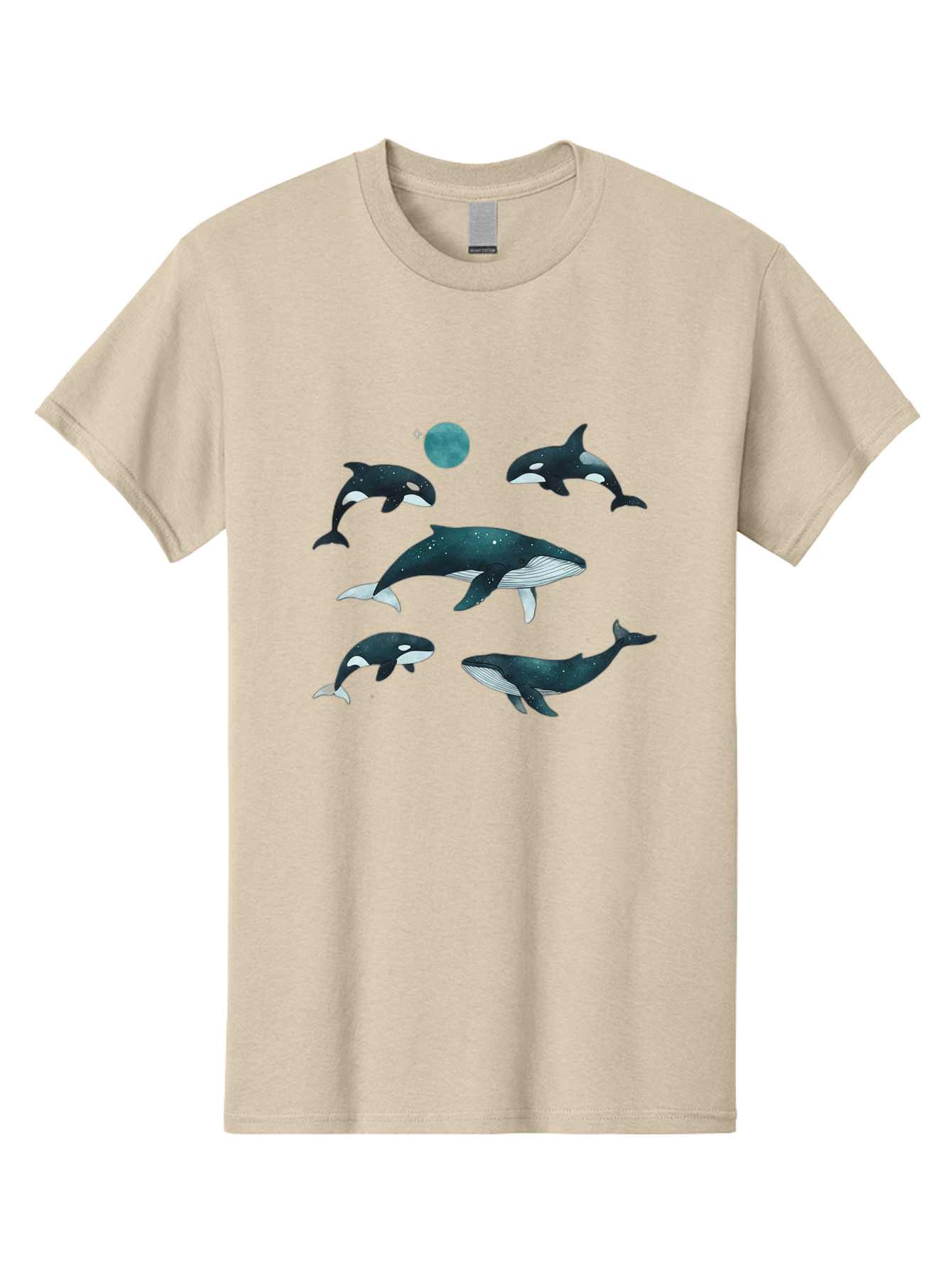 Orcas-Under-Moon Men'S Graphic Tee, 100% Cotton, Comfortable Casual Summer Wear, Machine Washable, Vintage Camera, Old Camera, Antique Camera, Black Camera, Classic Photography, Photography Equipment, Nostalgic Device, Film Camera, Camera Art Bal006