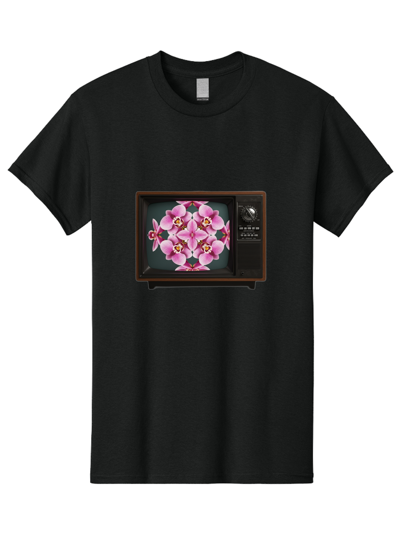 Orchids-On-Tv Men'S Graphic Tee, 100% Cotton, Comfortable Casual Summer Wear, Machine Washable, Vintage Camera, Old Camera, Antique Camera, Black Camera, Classic Photography, Photography Equipment, Nostalgic Device, Film Camera, Camera Art Bal007