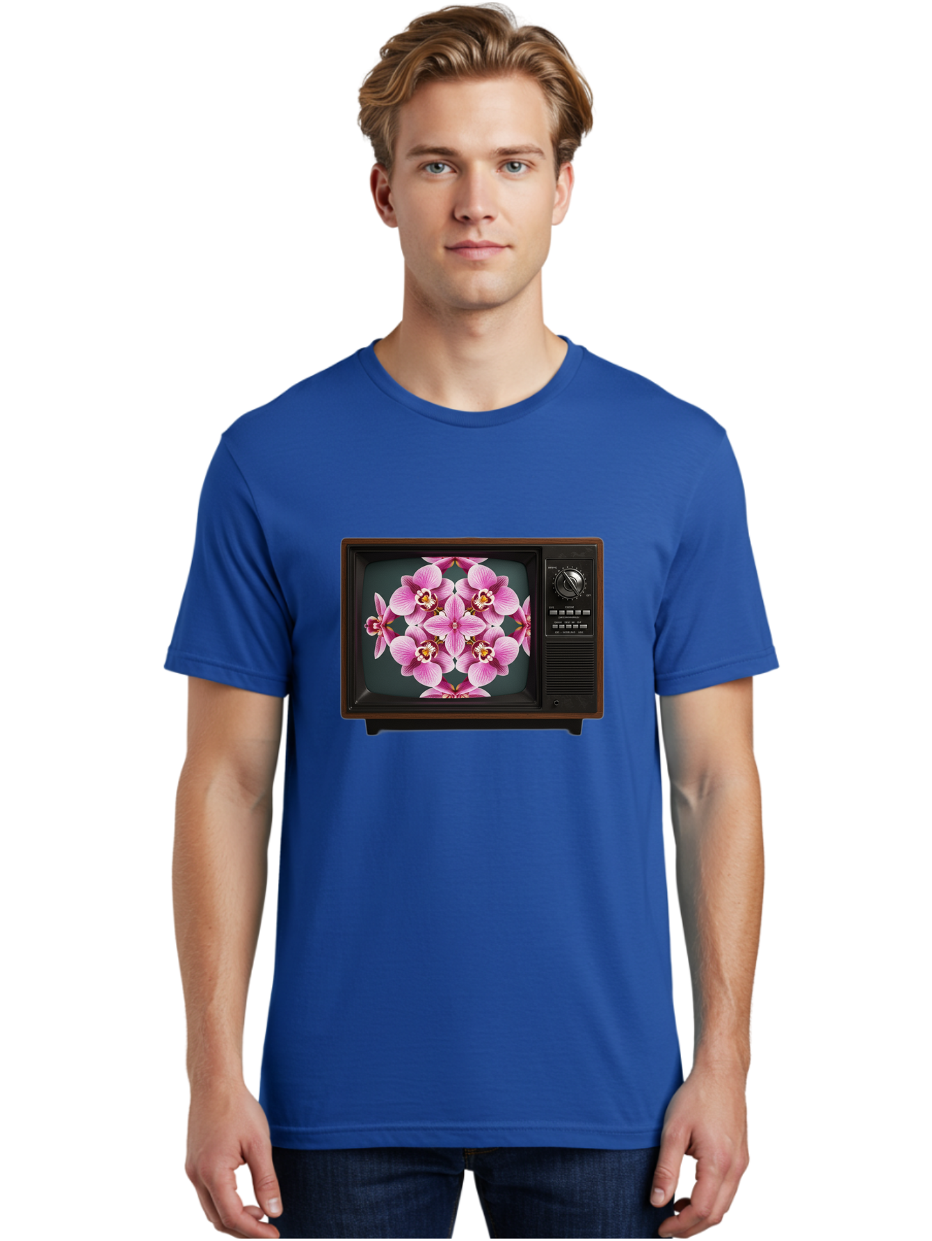 Orchids-On-Tv Men'S Graphic Tee, 100% Cotton, Comfortable Casual Summer Wear, Machine Washable, Vintage Camera, Old Camera, Antique Camera, Black Camera, Classic Photography, Photography Equipment, Nostalgic Device, Film Camera, Camera Art Bal007