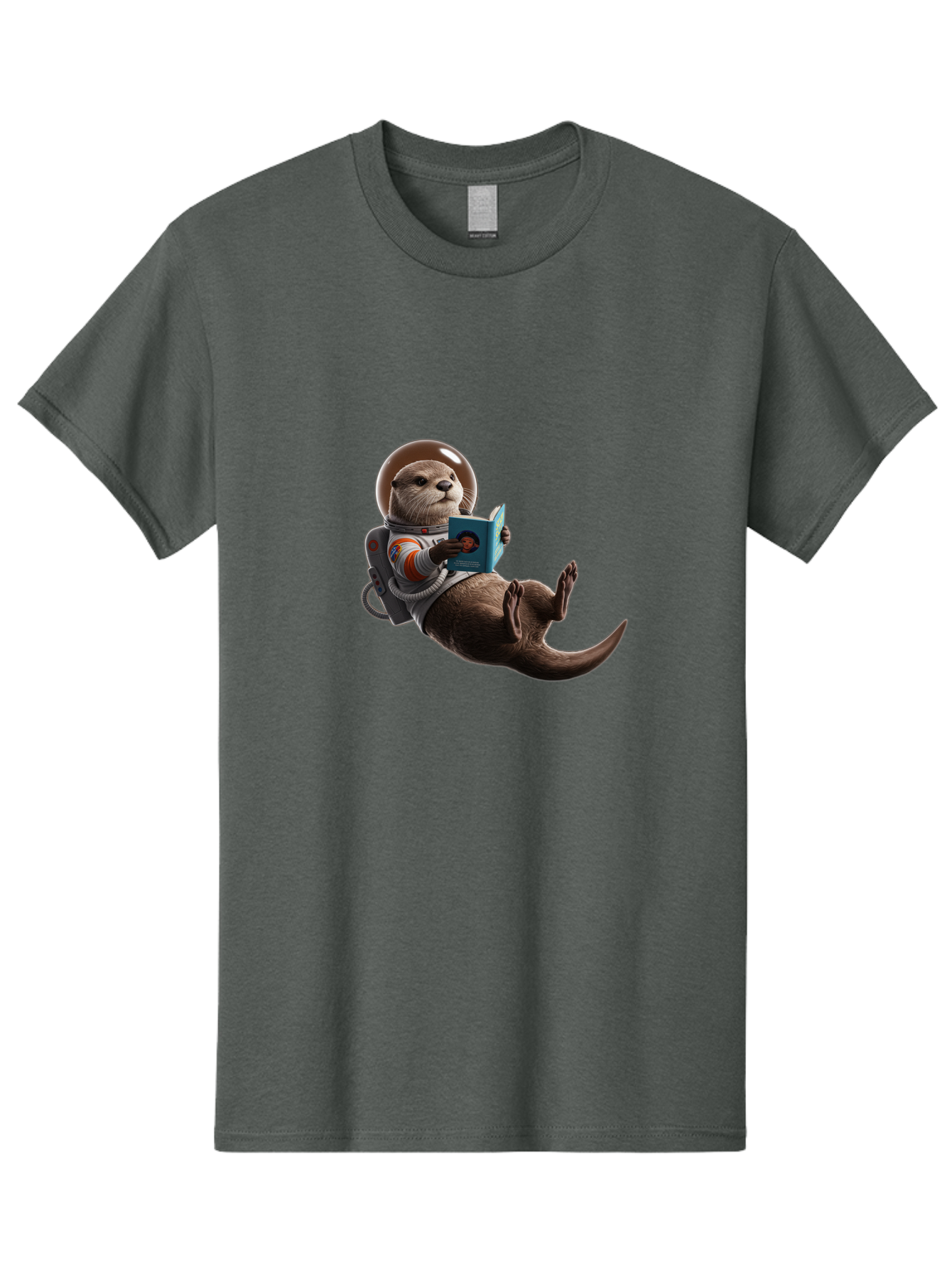Otter-In-Spacesuit-Reading-Book Men'S Graphic Tee, 100% Cotton, Comfortable Casual Summer Wear, Machine Washable, Vintage Camera, Old Camera, Antique Camera, Black Camera, Classic Photography, Photography Equipment, Nostalgic Device, Bal010