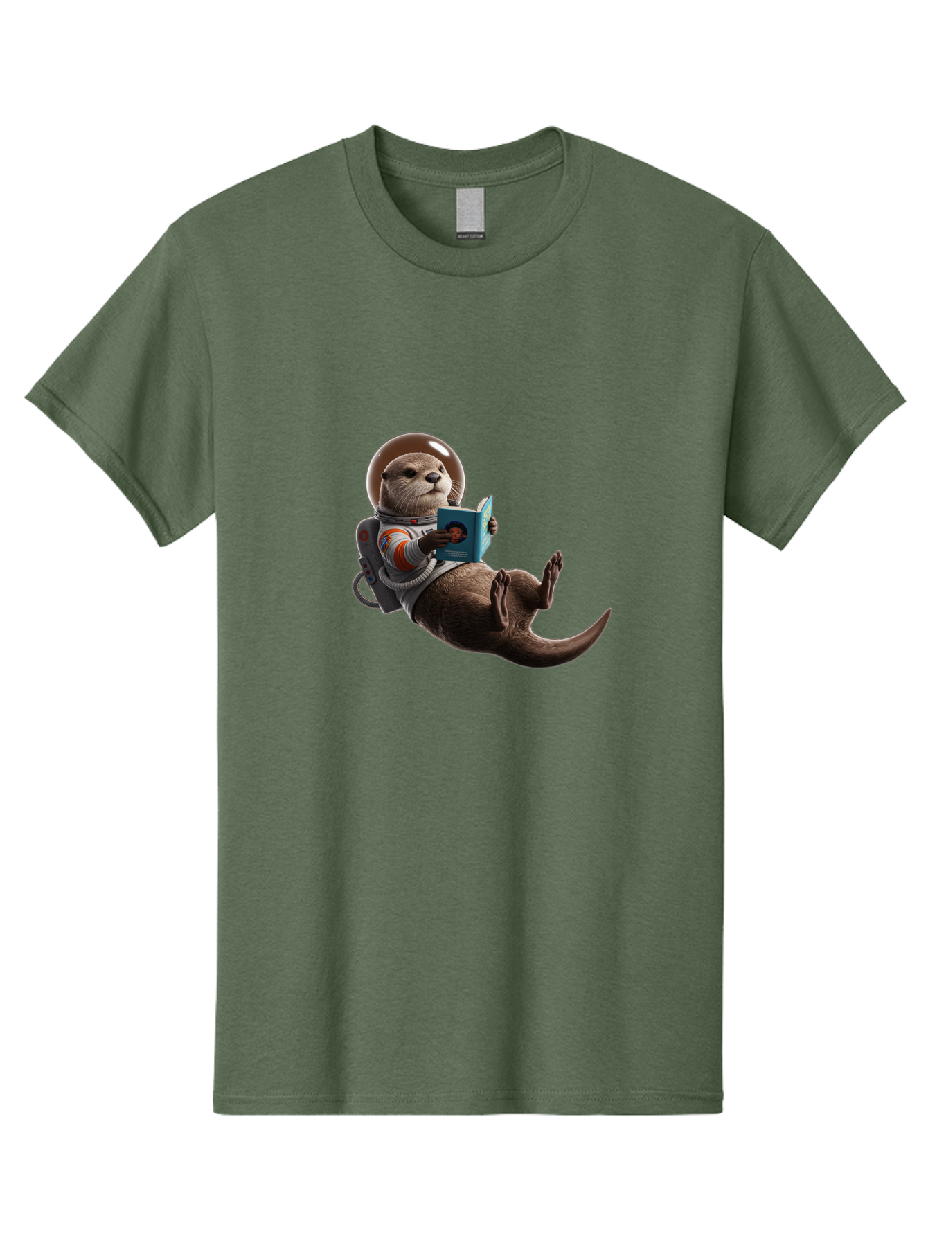 Otter-In-Spacesuit-Reading-Book Men'S Graphic Tee, 100% Cotton, Comfortable Casual Summer Wear, Machine Washable, Vintage Camera, Old Camera, Antique Camera, Black Camera, Classic Photography, Photography Equipment, Nostalgic Device, Bal010