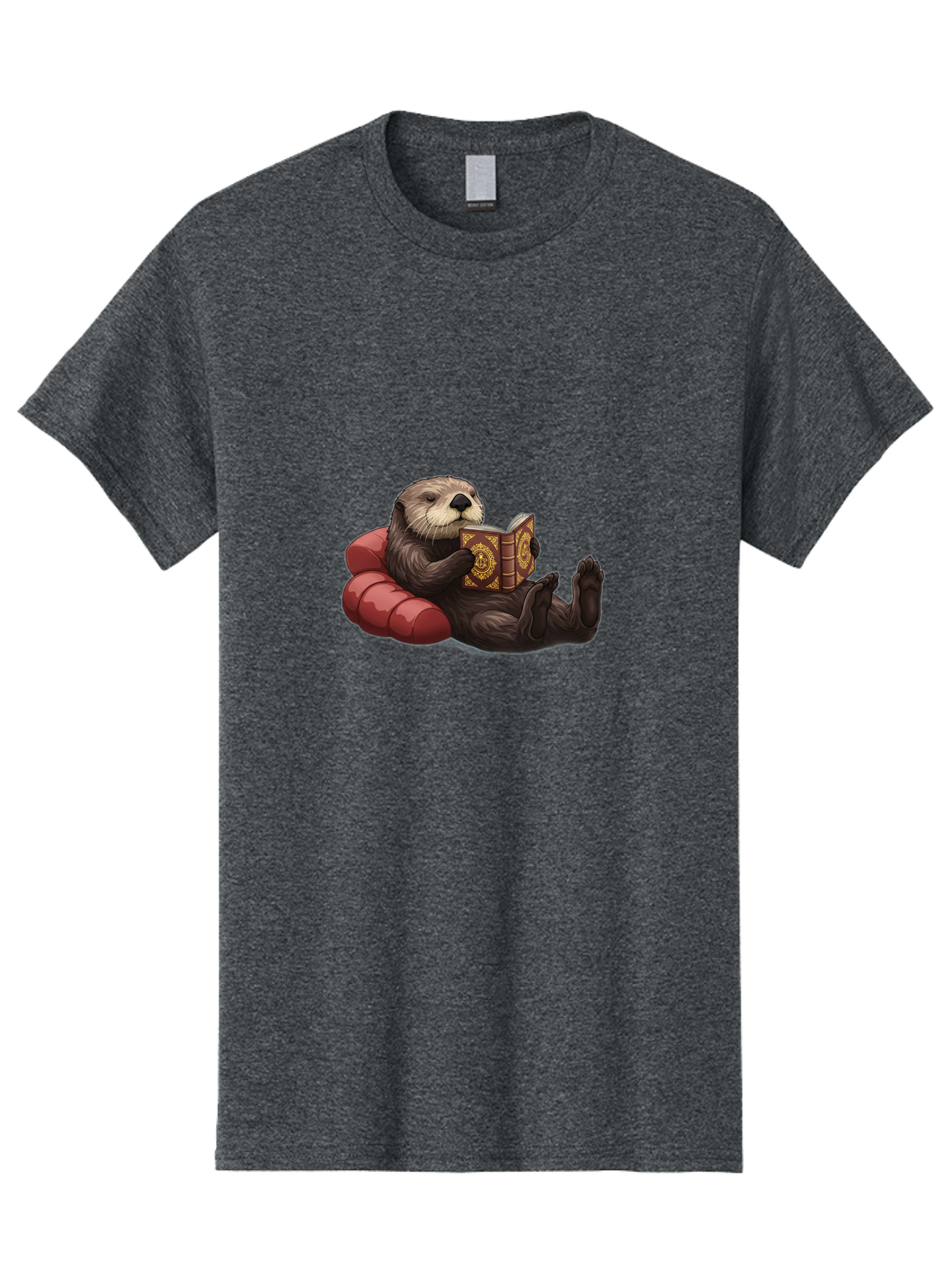 Otter-Reading-Book Men'S Graphic Tee, 100% Cotton, Comfortable Casual Summer Wear, Machine Washable, Vintage Camera, Old Camera, Antique Camera, Black Camera, Classic Photography, Photography Equipment, Nostalgic Device, Film Camera, Bal012