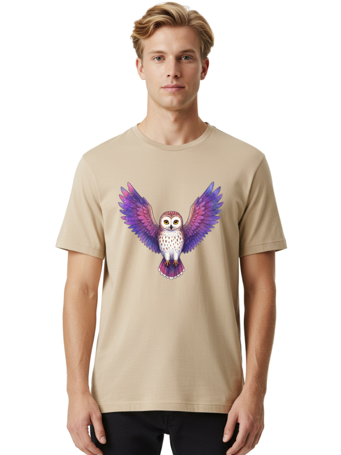 Owl-1 Men'S Graphic Tee, 100% Cotton, Comfortable Casual Summer Wear, Machine Washable, Vintage Camera, Old Camera, Antique Camera, Black Camera, Classic Photography, Photography Equipment, Nostalgic Device, Film Camera, Camera Art Bal019