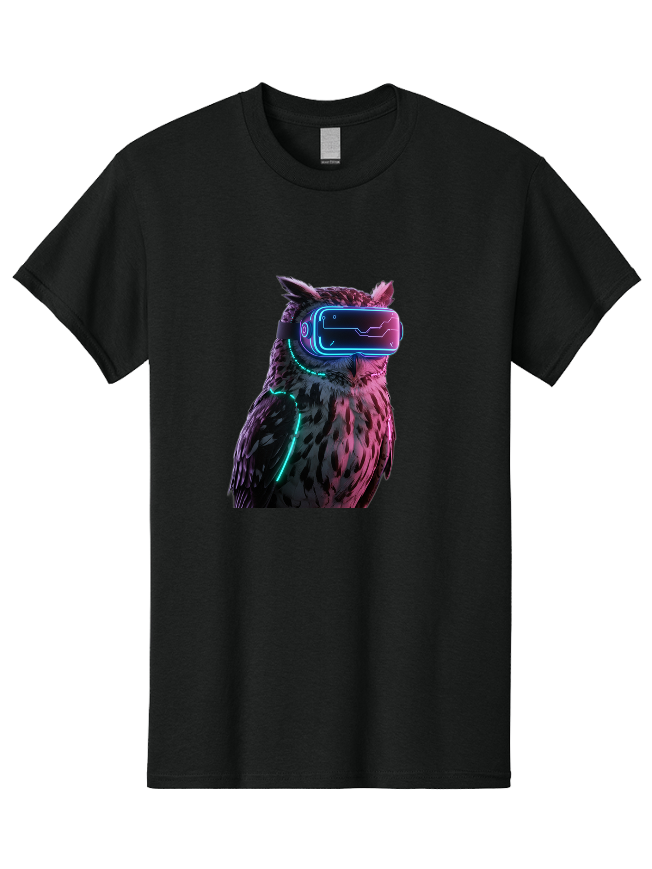 Owl-Vr-Headset-1 Men'S Graphic Tee, 100% Cotton, Comfortable Casual Summer Wear, Machine Washable, Vintage Camera, Old Camera, Antique Camera, Black Camera, Classic Photography, Photography Equipment, Nostalgic Device, Film Camera, Camera Art Bal023