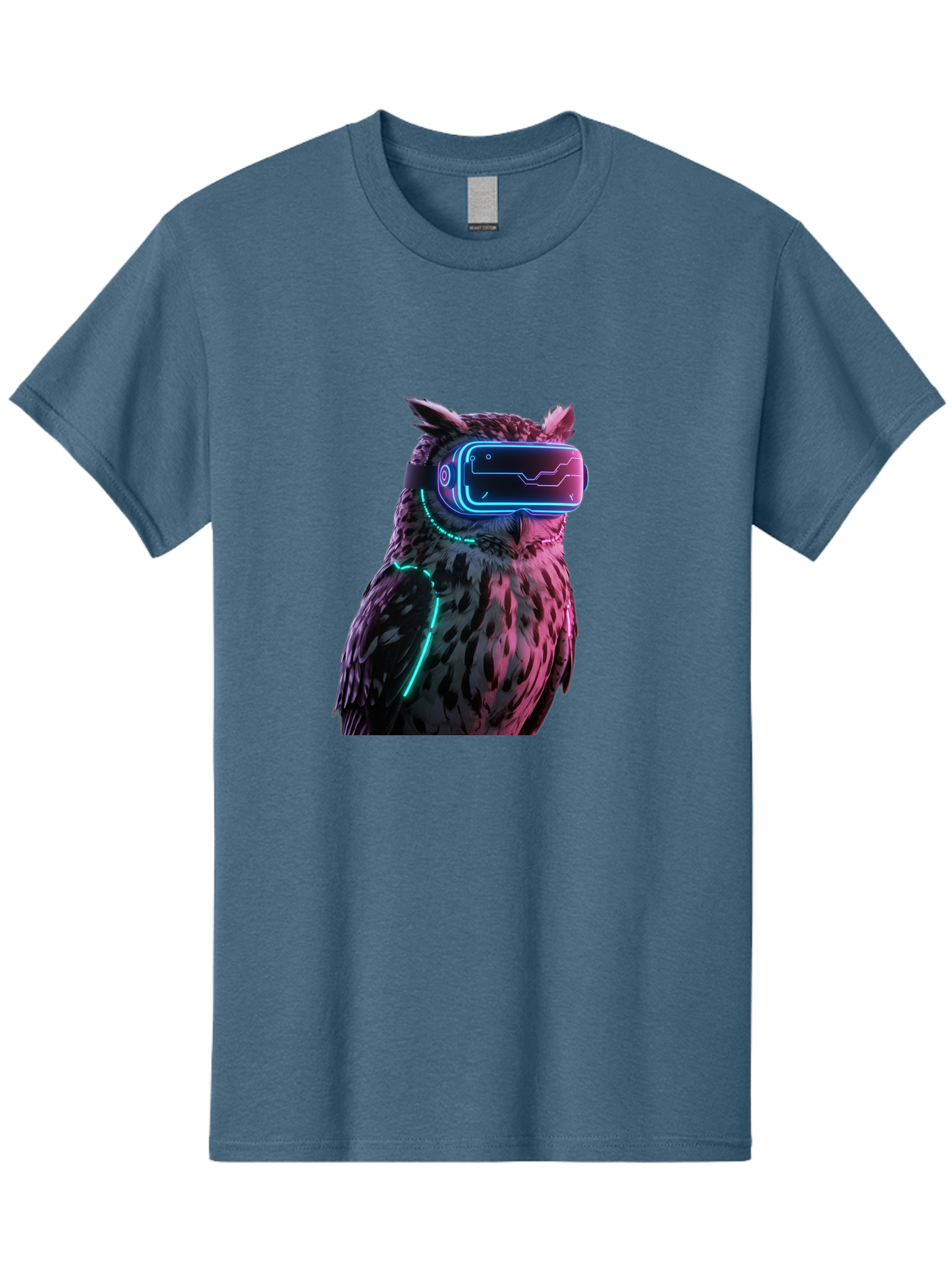 Owl-Vr-Headset-1 Men'S Graphic Tee, 100% Cotton, Comfortable Casual Summer Wear, Machine Washable, Vintage Camera, Old Camera, Antique Camera, Black Camera, Classic Photography, Photography Equipment, Nostalgic Device, Film Camera, Camera Art Bal023