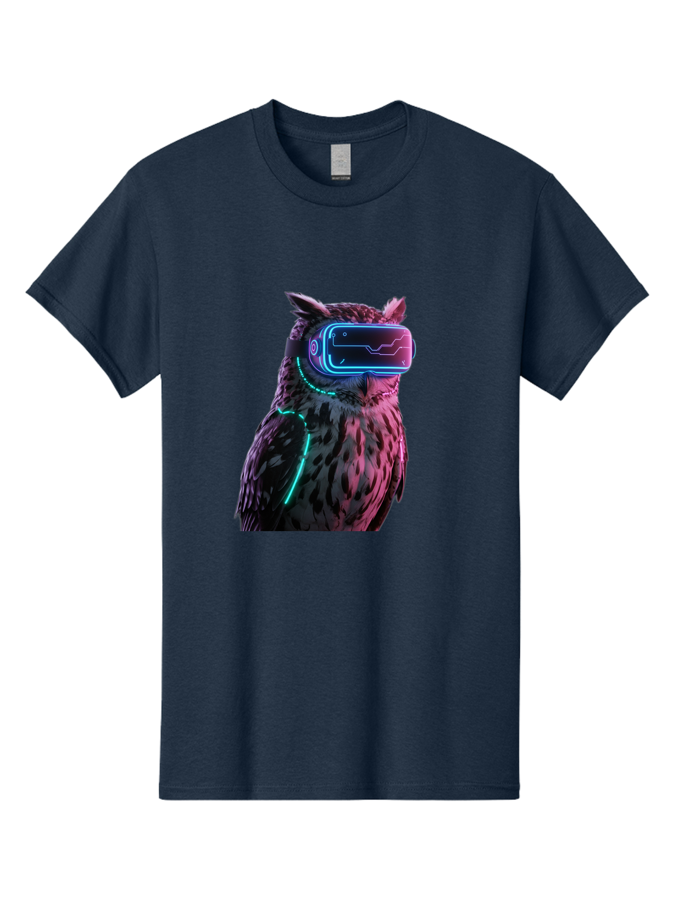 Owl-Vr-Headset-1 Men'S Graphic Tee, 100% Cotton, Comfortable Casual Summer Wear, Machine Washable, Vintage Camera, Old Camera, Antique Camera, Black Camera, Classic Photography, Photography Equipment, Nostalgic Device, Film Camera, Camera Art Bal023