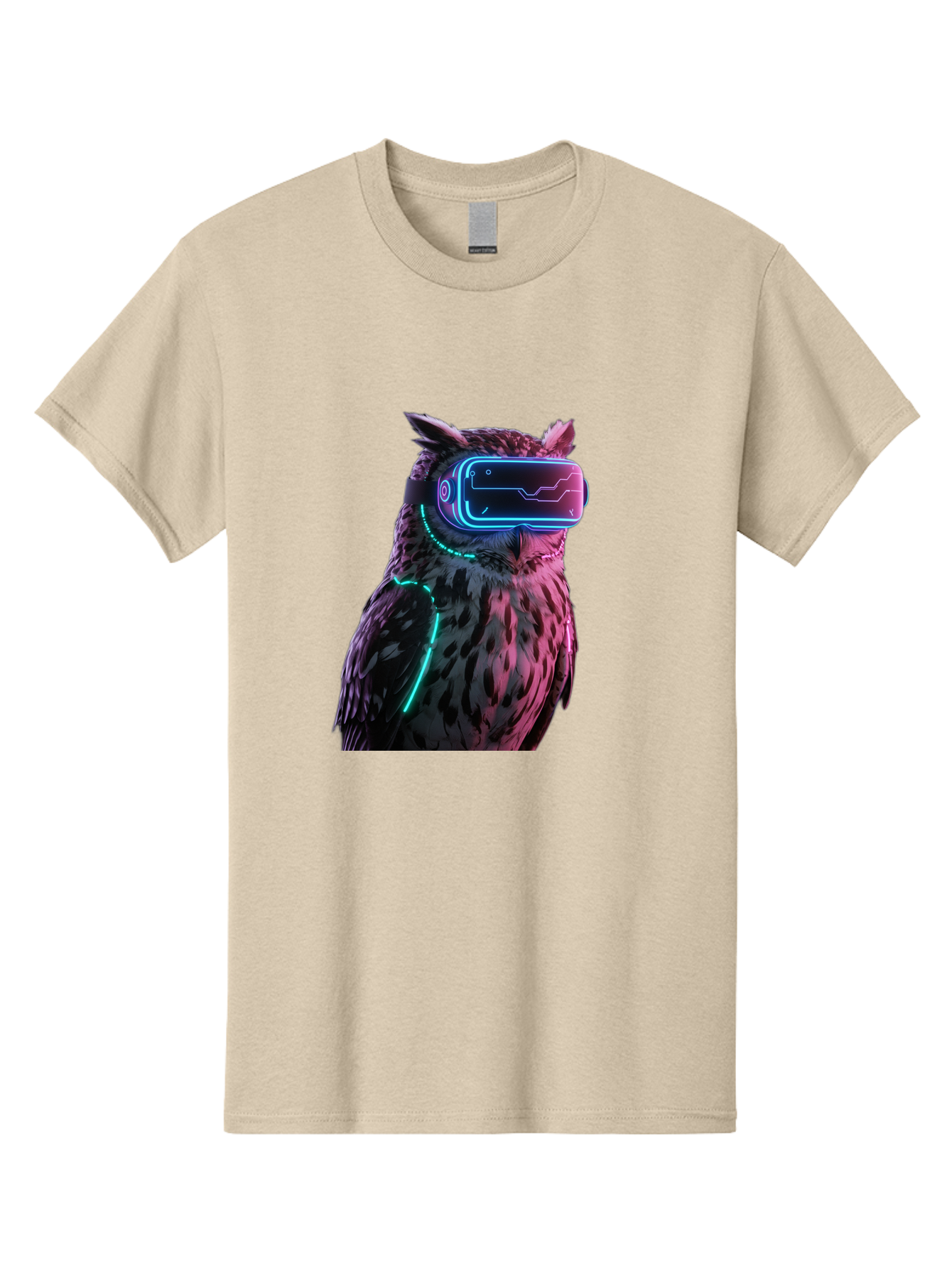Owl-Vr-Headset-1 Men'S Graphic Tee, 100% Cotton, Comfortable Casual Summer Wear, Machine Washable, Vintage Camera, Old Camera, Antique Camera, Black Camera, Classic Photography, Photography Equipment, Nostalgic Device, Film Camera, Camera Art Bal023