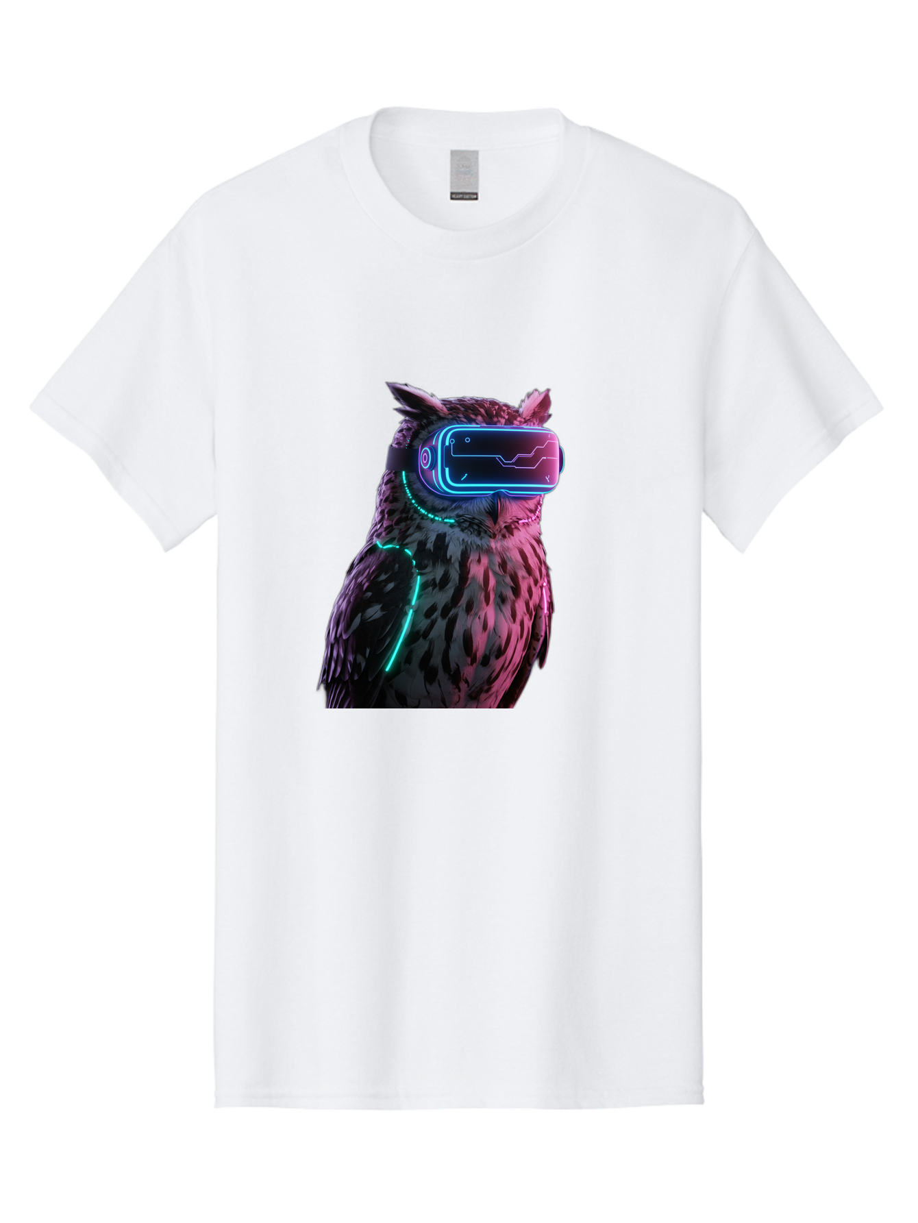 Owl-Vr-Headset-1 Men'S Graphic Tee, 100% Cotton, Comfortable Casual Summer Wear, Machine Washable, Vintage Camera, Old Camera, Antique Camera, Black Camera, Classic Photography, Photography Equipment, Nostalgic Device, Film Camera, Camera Art Bal023