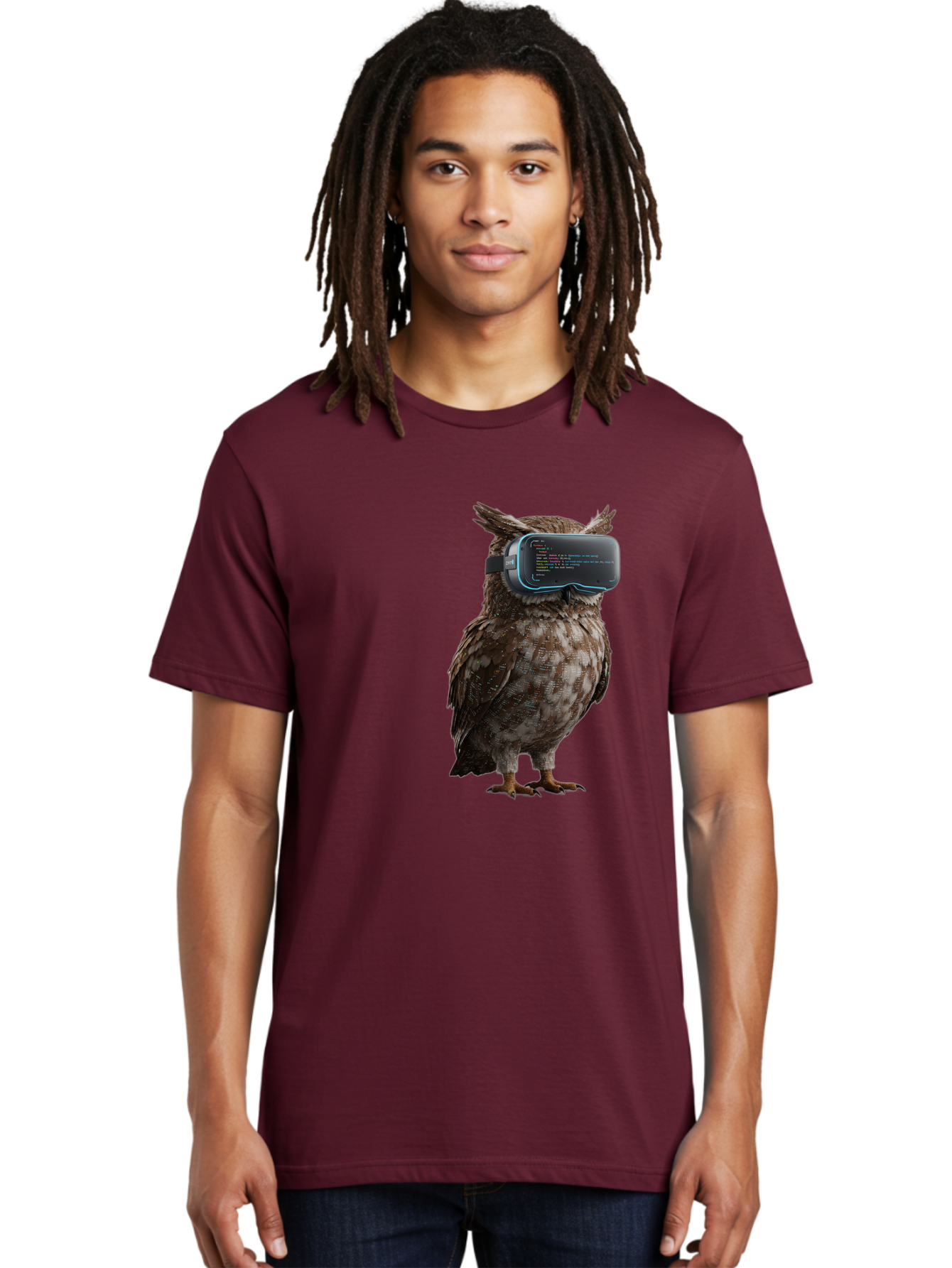 Owl-Vr-Headset Men'S Graphic Tee, 100% Cotton, Comfortable Casual Summer Wear, Machine Washable, Vintage Camera, Old Camera, Antique Camera, Black Camera, Classic Photography, Photography Equipment, Nostalgic Device, Film Camera, Camera Art Bal024