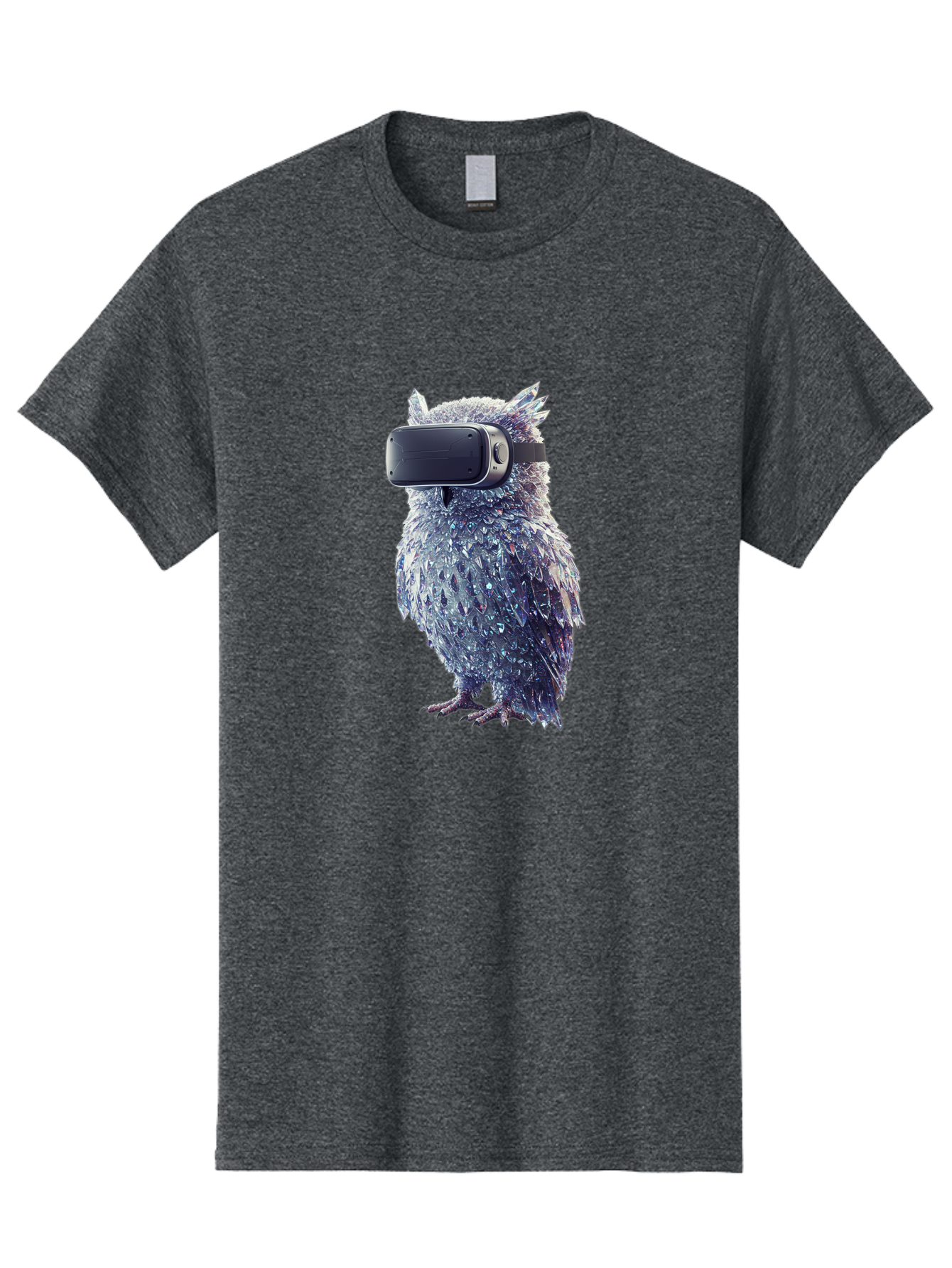 Owl-Wearing-Vr-Headset Men'S Graphic Tee, 100% Cotton, Comfortable Casual Summer Wear, Machine Washable, Vintage Camera, Old Camera, Antique Camera, Black Camera, Classic Photography, Photography Equipment, Nostalgic Device, Film Camera, Bal027