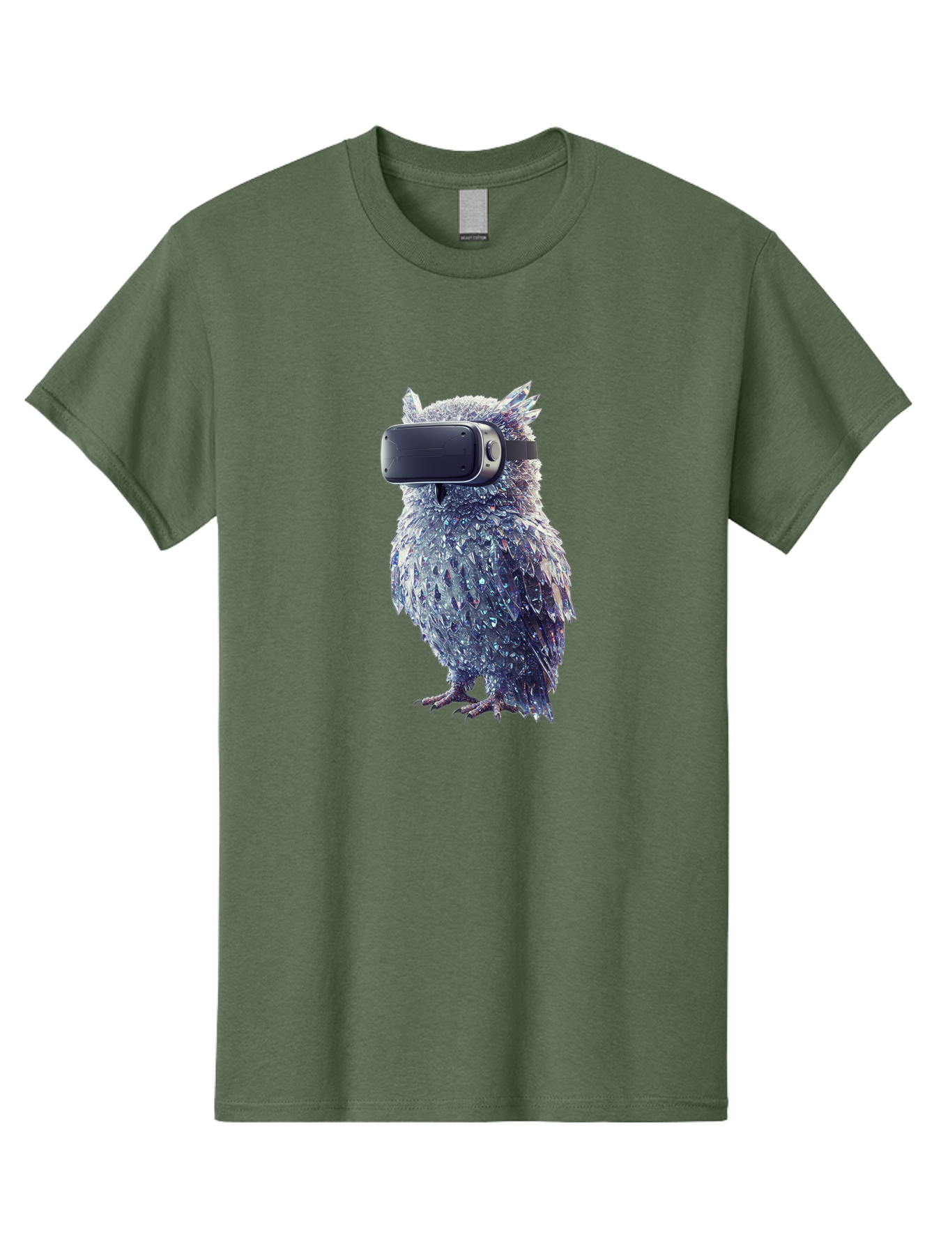 Owl-Wearing-Vr-Headset Men'S Graphic Tee, 100% Cotton, Comfortable Casual Summer Wear, Machine Washable, Vintage Camera, Old Camera, Antique Camera, Black Camera, Classic Photography, Photography Equipment, Nostalgic Device, Film Camera, Bal027