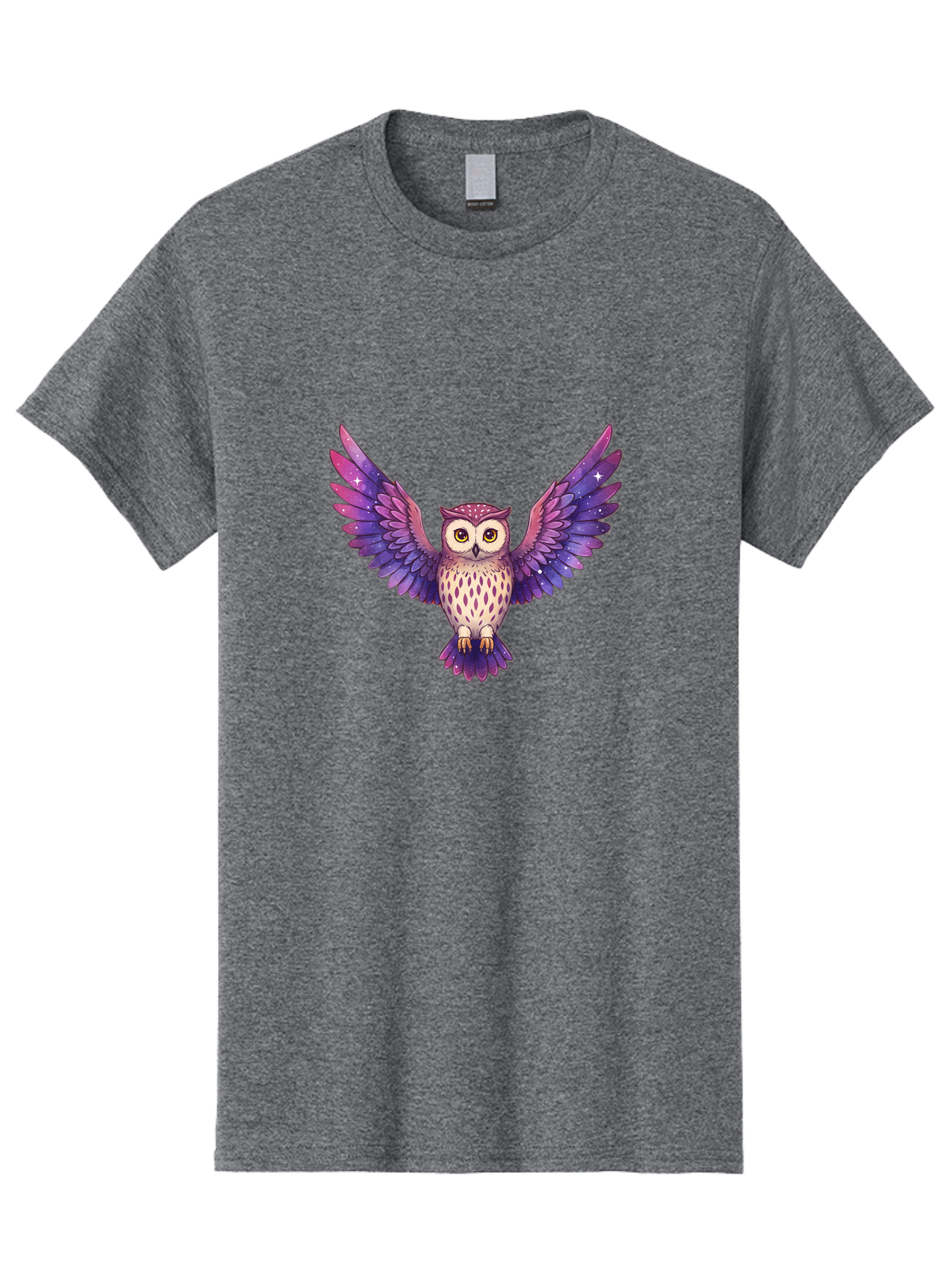 Owl-With-Galaxy-Feathers Men'S Graphic Tee, 100% Cotton, Comfortable Casual Summer Wear, Machine Washable, Vintage Camera, Old Camera, Antique Camera, Black Camera, Classic Photography, Photography Equipment, Nostalgic Device, Film Camera, Bal029