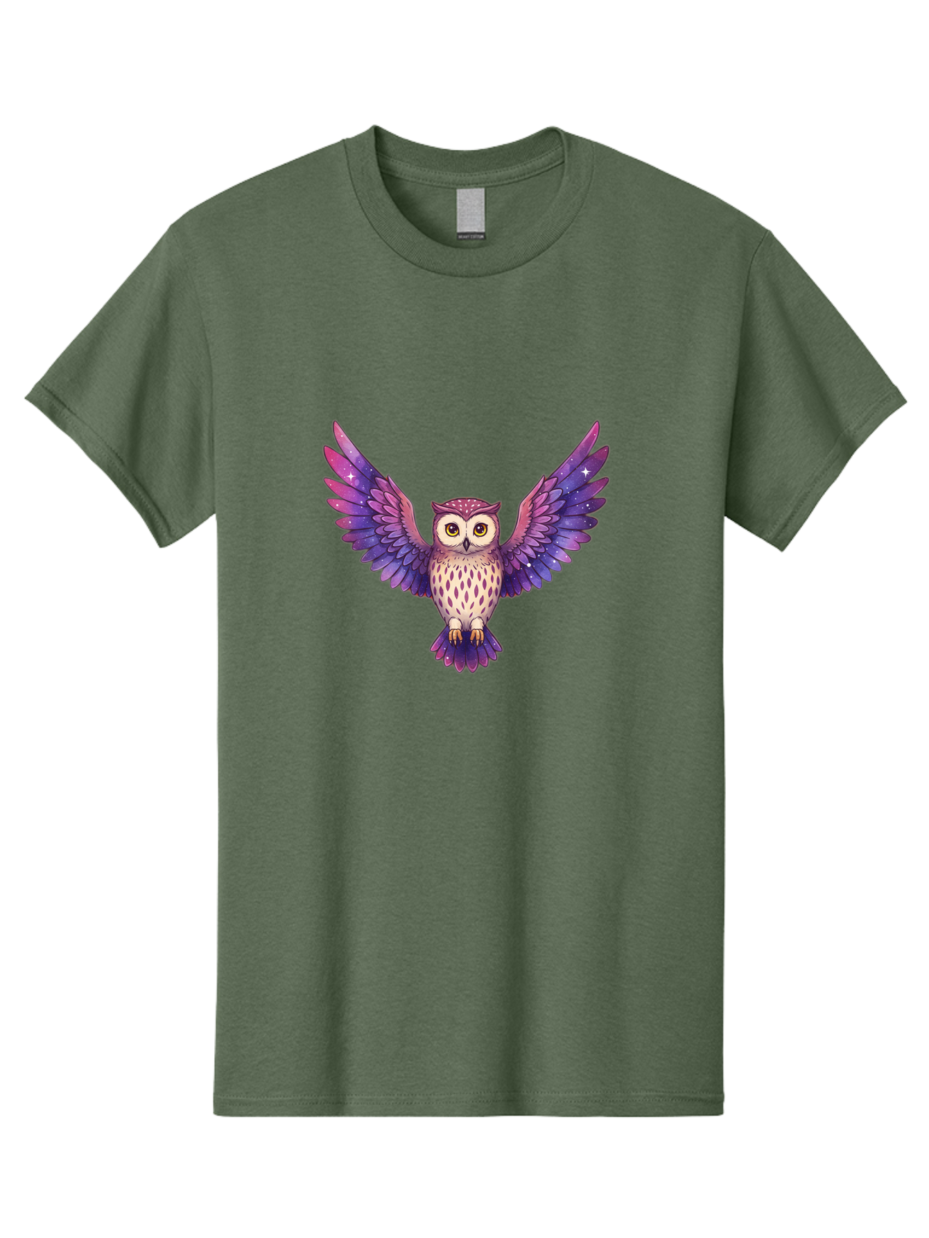 Owl-With-Galaxy-Feathers Men'S Graphic Tee, 100% Cotton, Comfortable Casual Summer Wear, Machine Washable, Vintage Camera, Old Camera, Antique Camera, Black Camera, Classic Photography, Photography Equipment, Nostalgic Device, Film Camera, Bal029