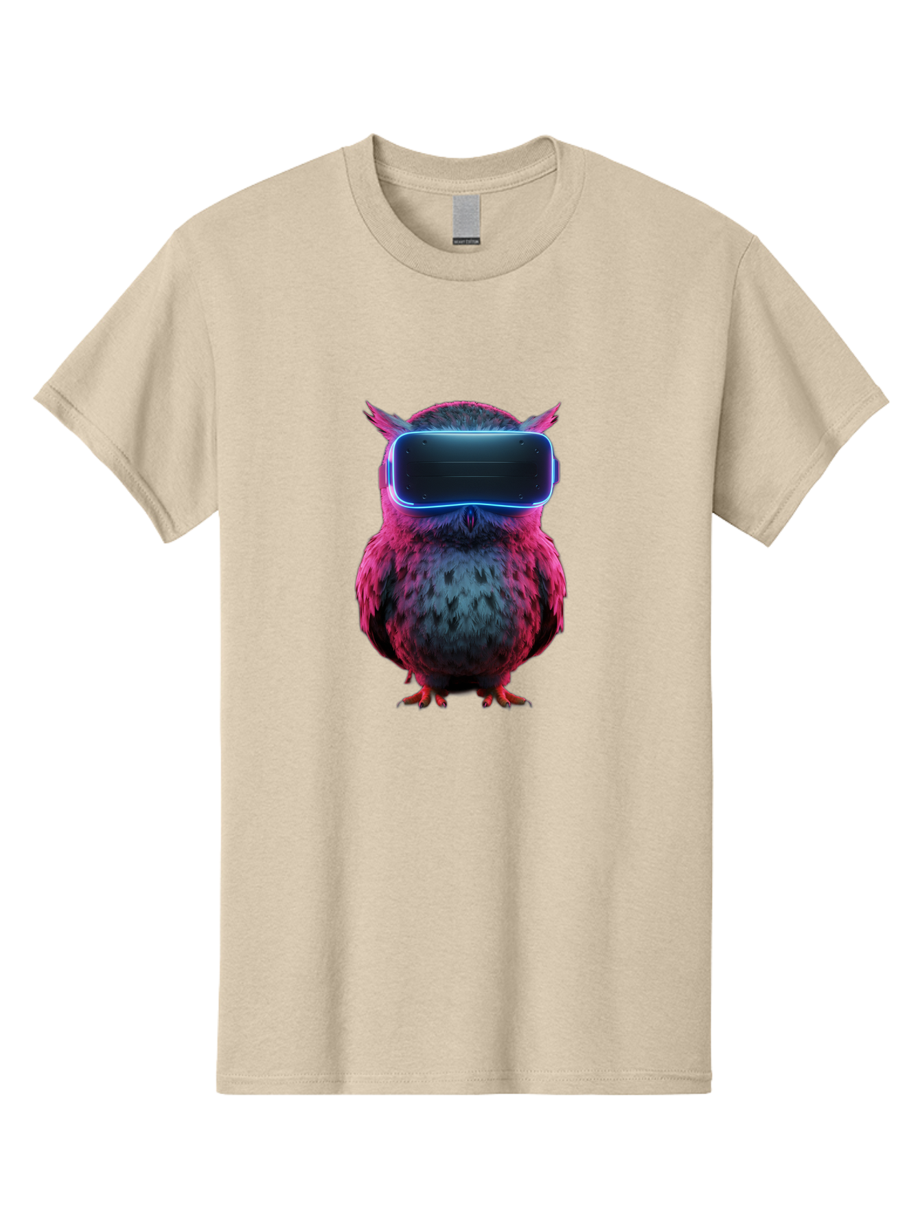 Owl-With-Vr-Headset Men'S Graphic Tee, 100% Cotton, Comfortable Casual Summer Wear, Machine Washable, Vintage Camera, Old Camera, Antique Camera, Black Camera, Classic Photography, Photography Equipment, Nostalgic Device, Film Camera, Bal037