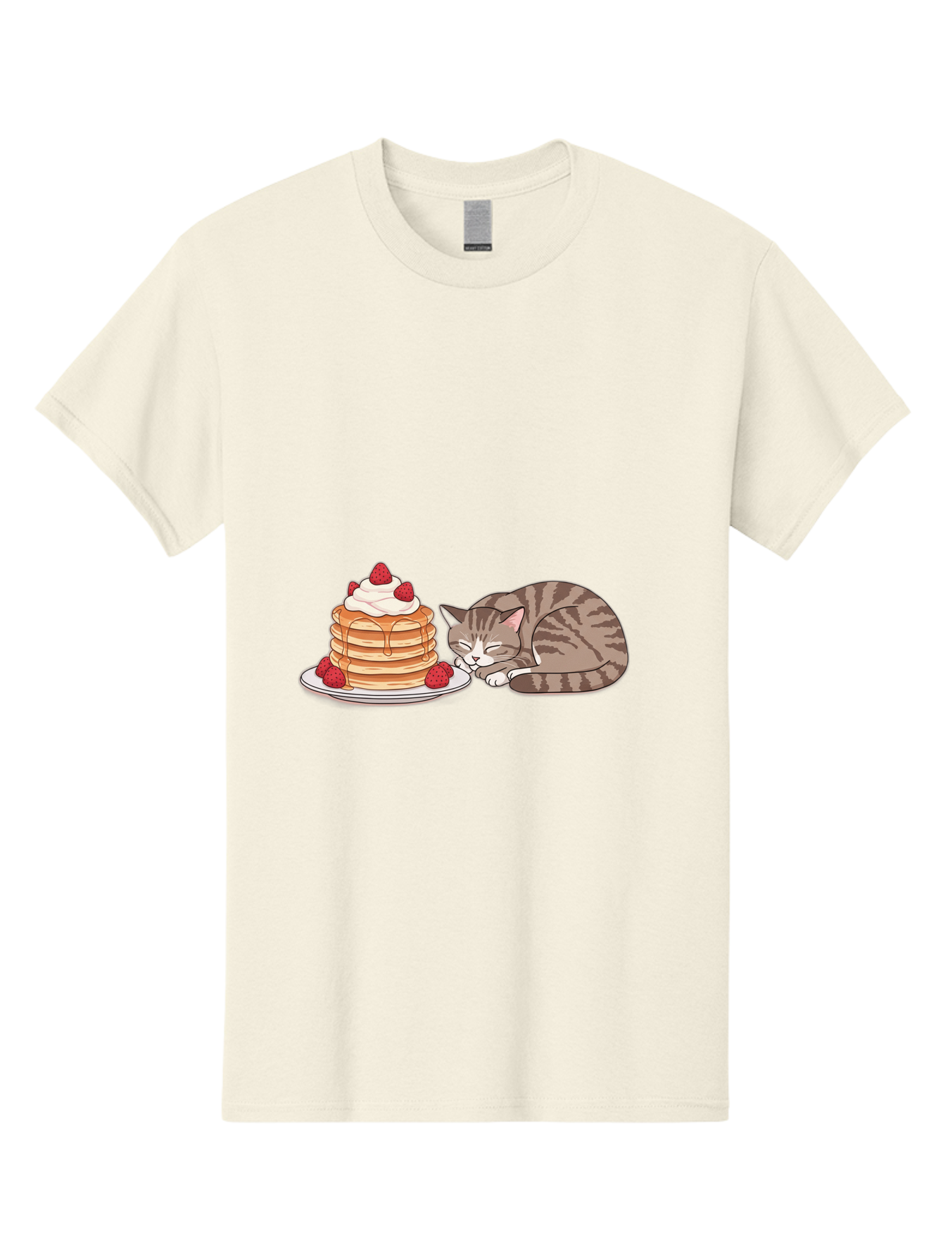 Pancakes-Cat Men'S Graphic Tee, 100% Cotton, Comfortable Casual Summer Wear, Machine Washable, Vintage Camera, Old Camera, Antique Camera, Black Camera, Classic Photography, Photography Equipment, Nostalgic Device, Film Camera, Camera Art Bal041